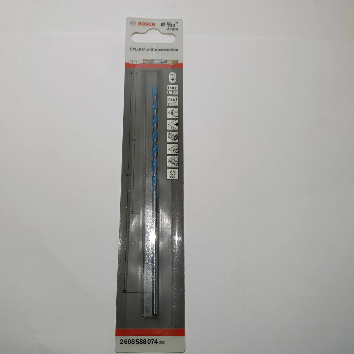 Broca CYL-9 - 5/32" X 4" X 6 MULTIMATERIAL