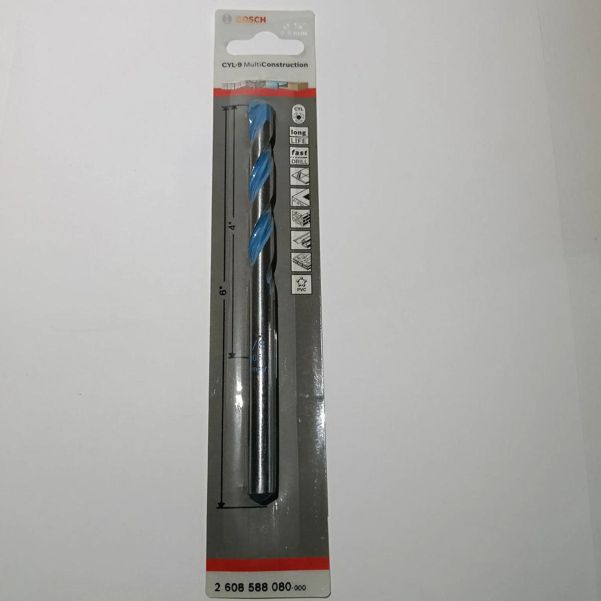 Broca CYL-9 - 3/8" X 4" X 6" MULTIMATERIAL
