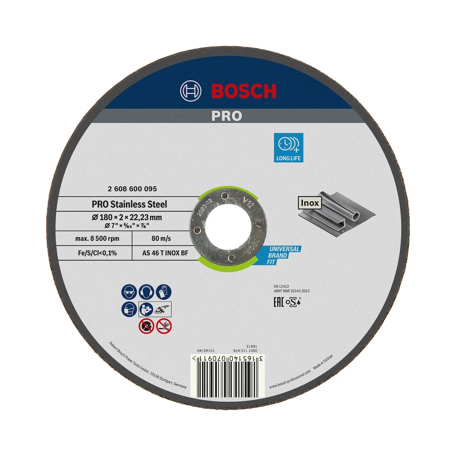 Disco de Corte PRO Stainless Steel 180x2,0mm G46 Recto