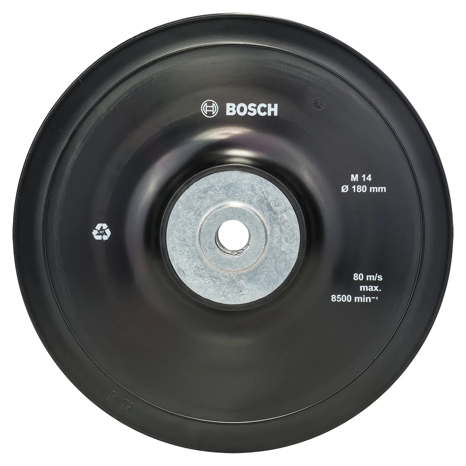 Plato de goma para Disco de Fibra c/encastre M14 Bosch 180mm