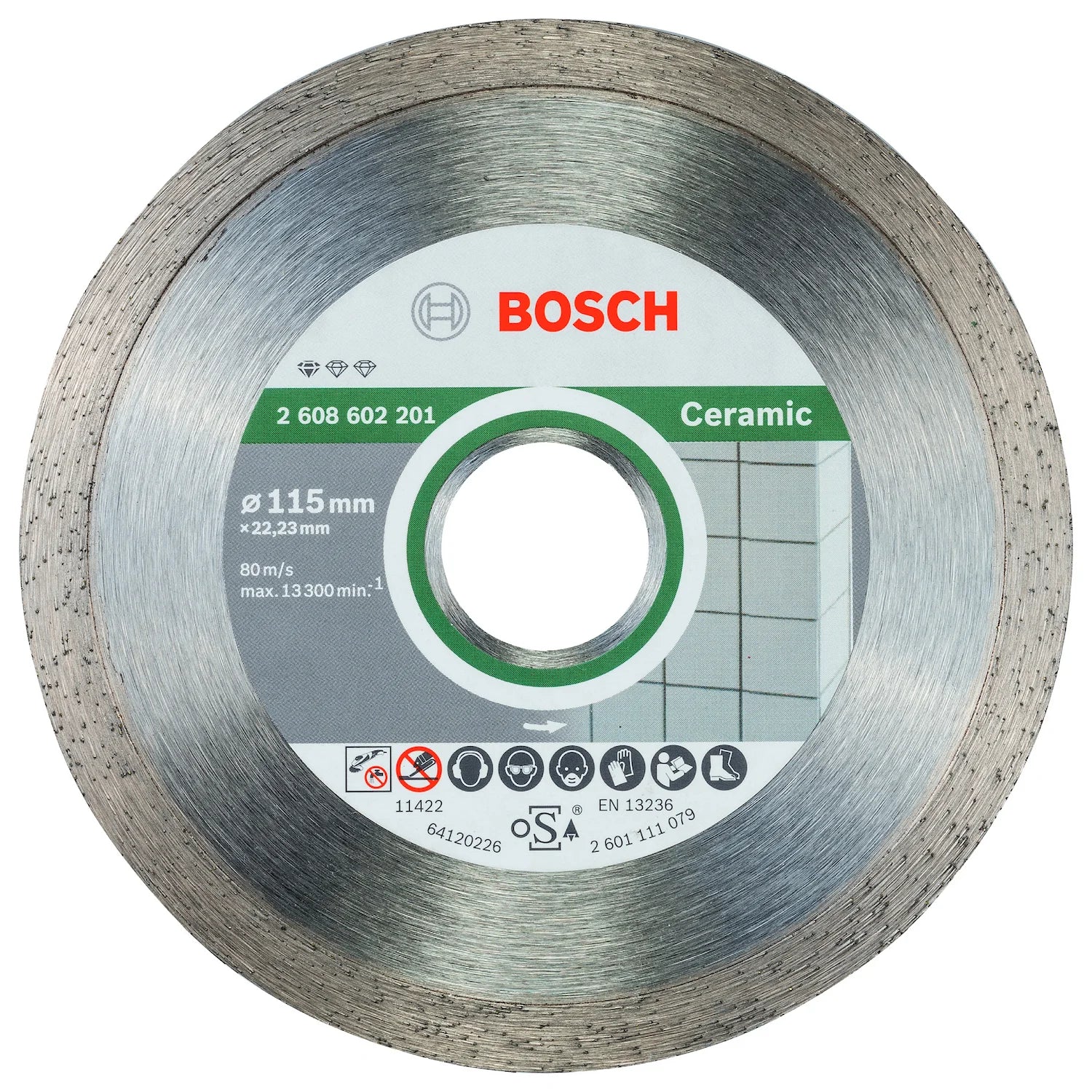 Disco diamantado Bosch Standard for Ceramic √∏115x22,23x1,6x7mm