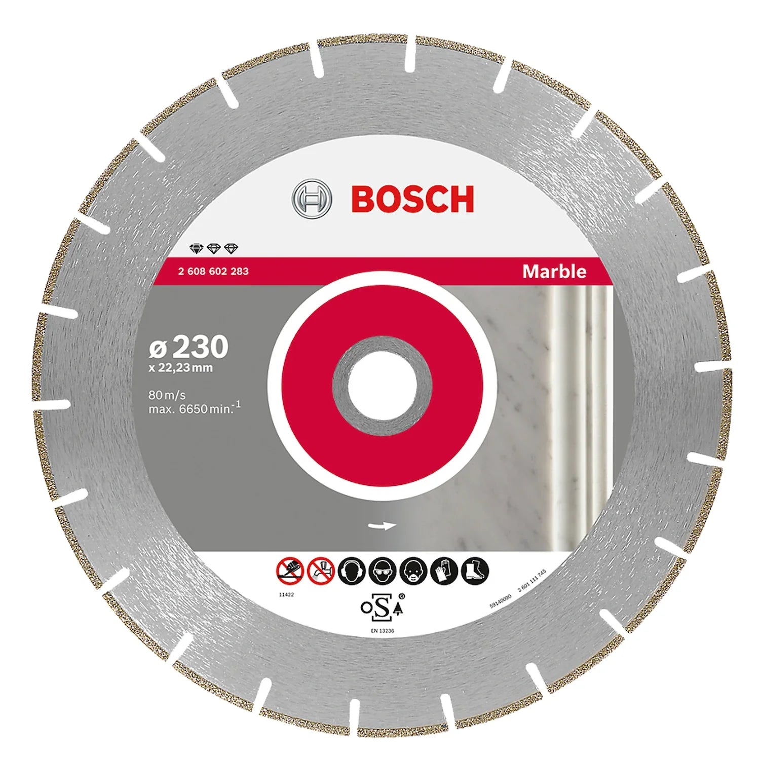 Disco diamantado Bosch Standard for Marble √ò230x22,23x2,8mm