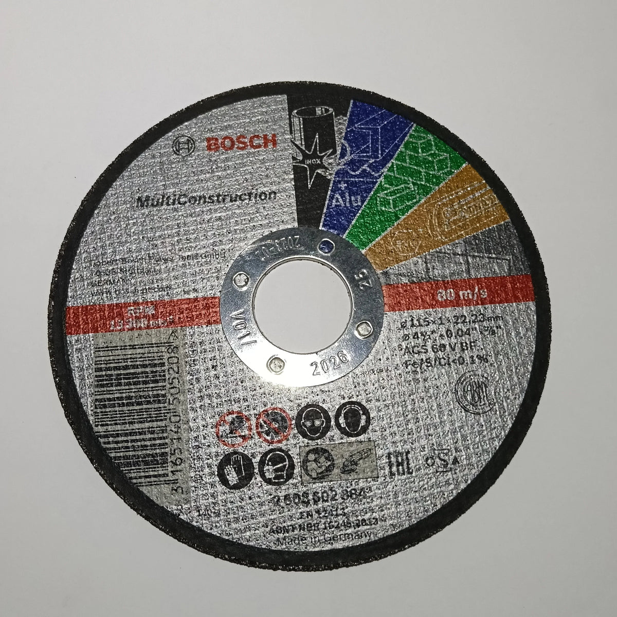 Disco De Corte 4-1/2" X 3/64" X 7/8" MULTIMATERIAL ULTRADELGADO