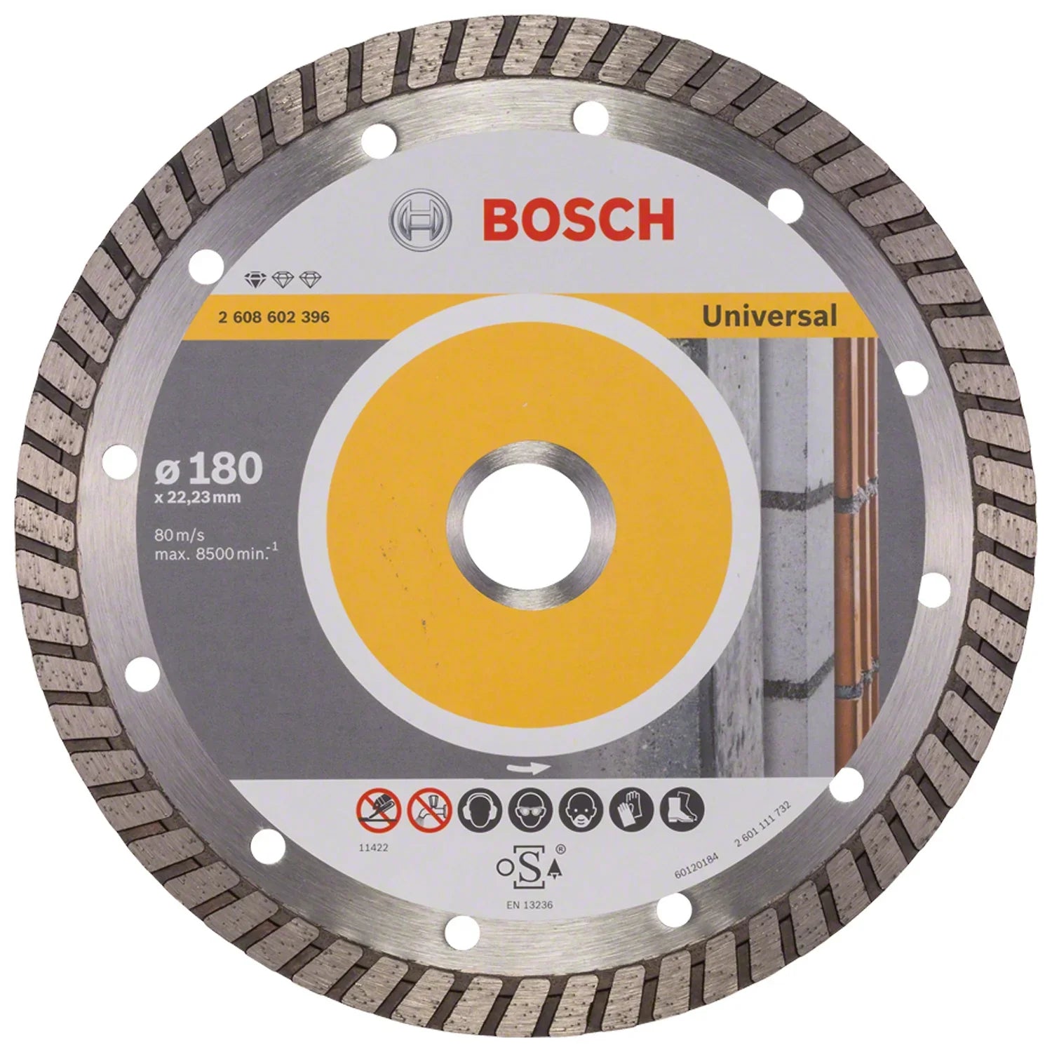 Disco diamantado Bosch Standard for Universal √ò180x22,23x2,5x10mm