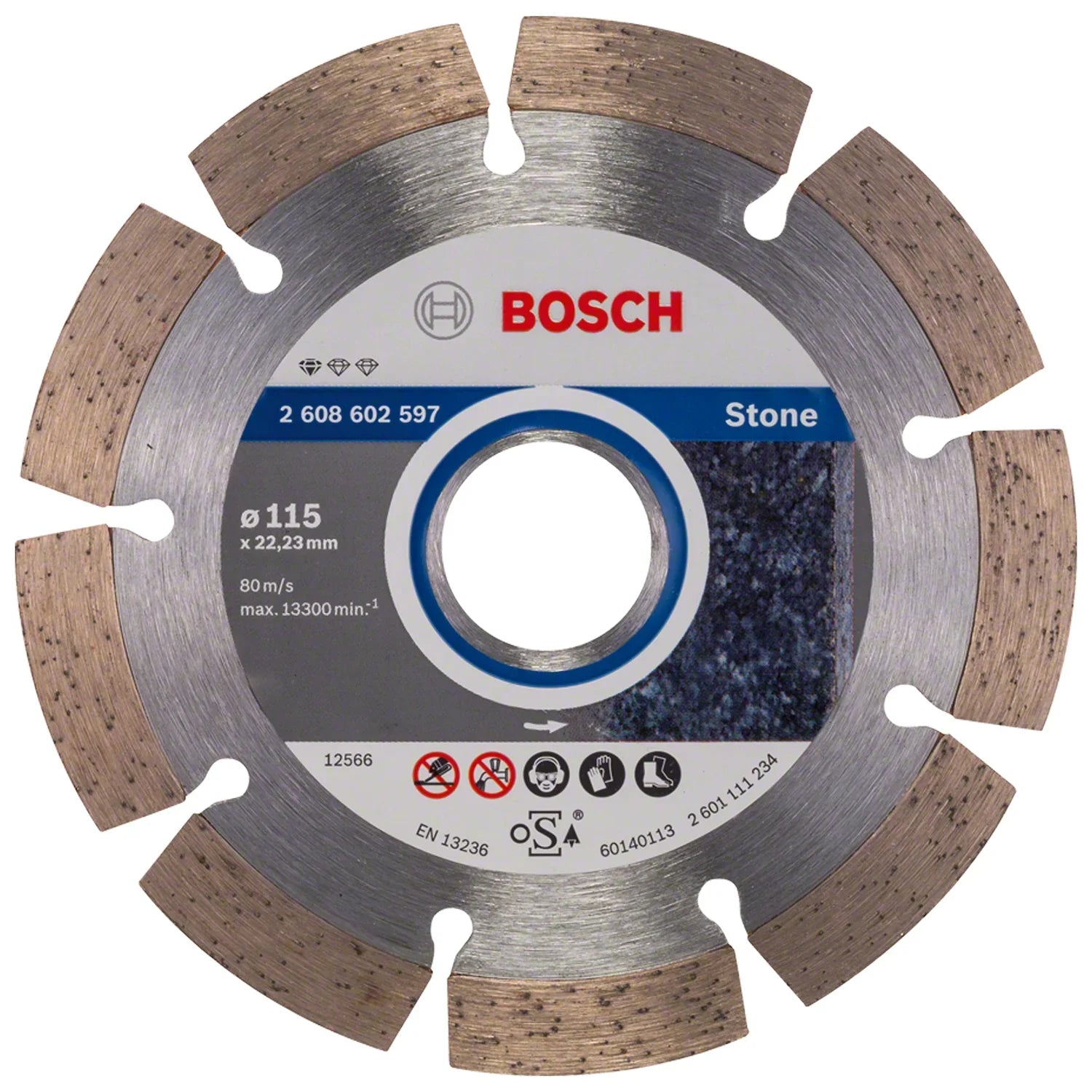 Disco diamantado Bosch Standard for Stone √ò115x22,23x1,6mm
