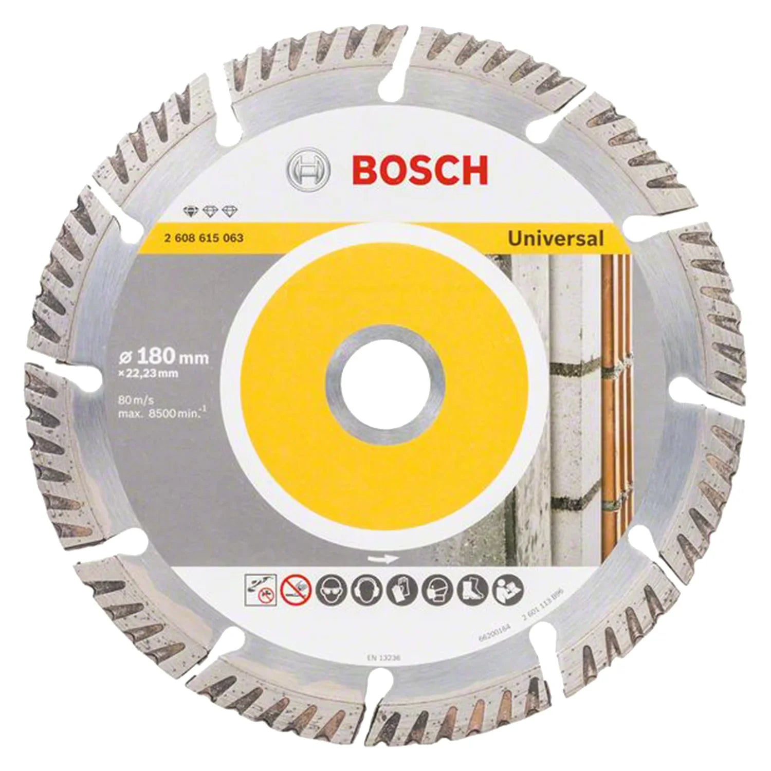 Disco Diamantado Turbo/Segm Bosch PRO MultiMaterial 180x22,23mm