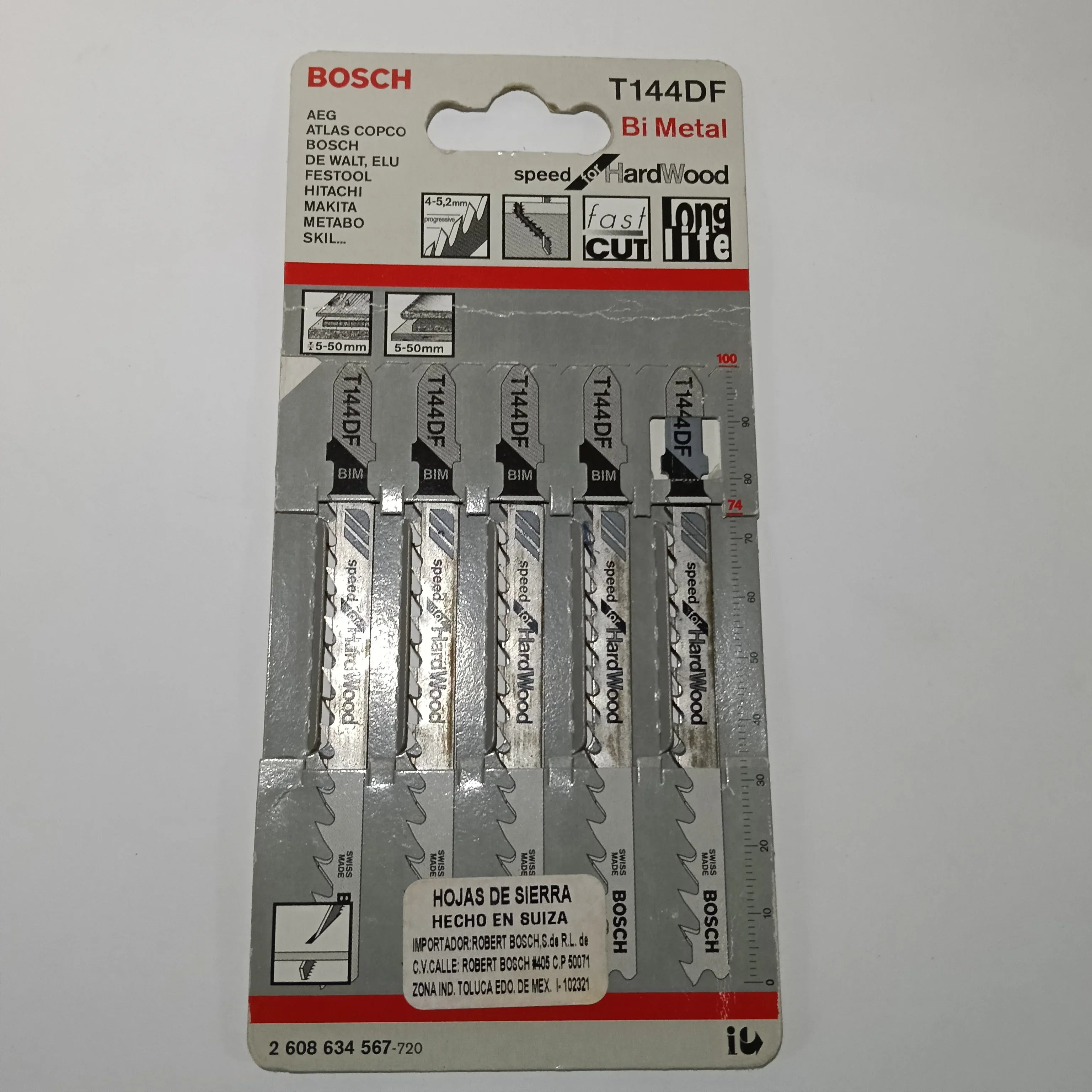 T144DF BiM,CORTE Rápido 5-50mm(5 pzas) MADERA DURA