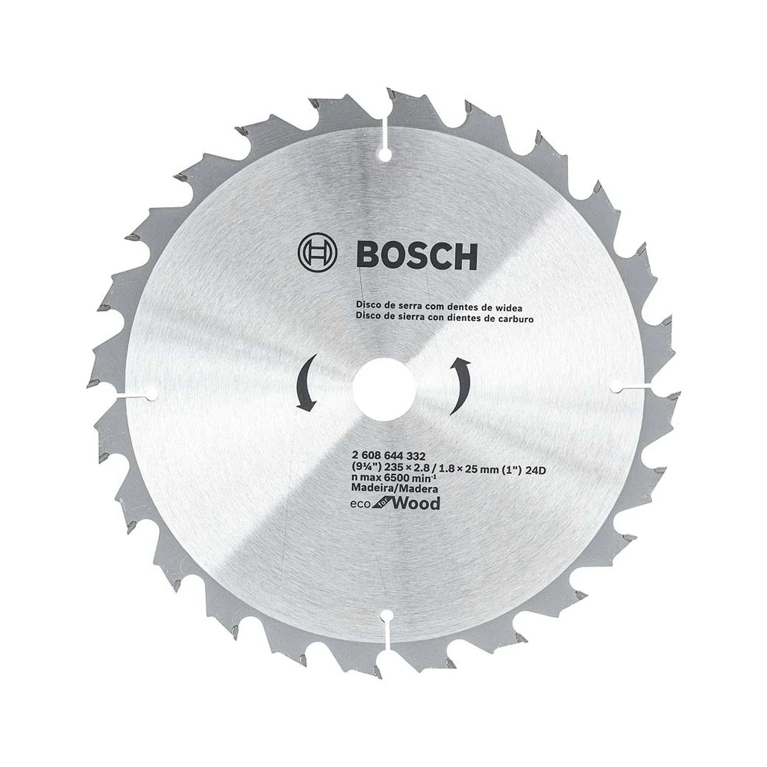 Disco de Sierra Circular Bosch Ecoline √∏235x25mm, 24 dientes