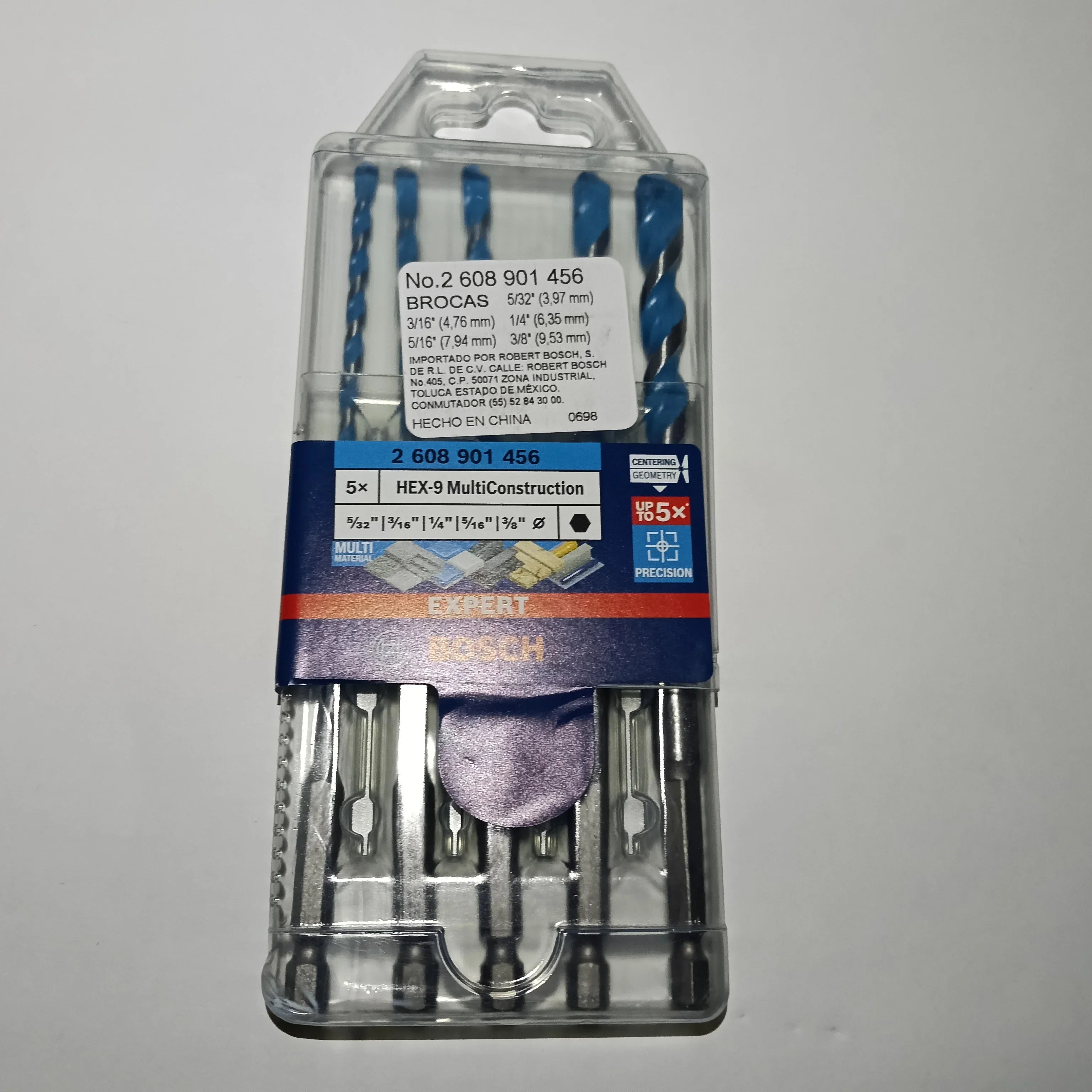 HEX-9 5pc Set 5/32,3/16,1/4,5/16,3/8 MULTICONSTRUCTION