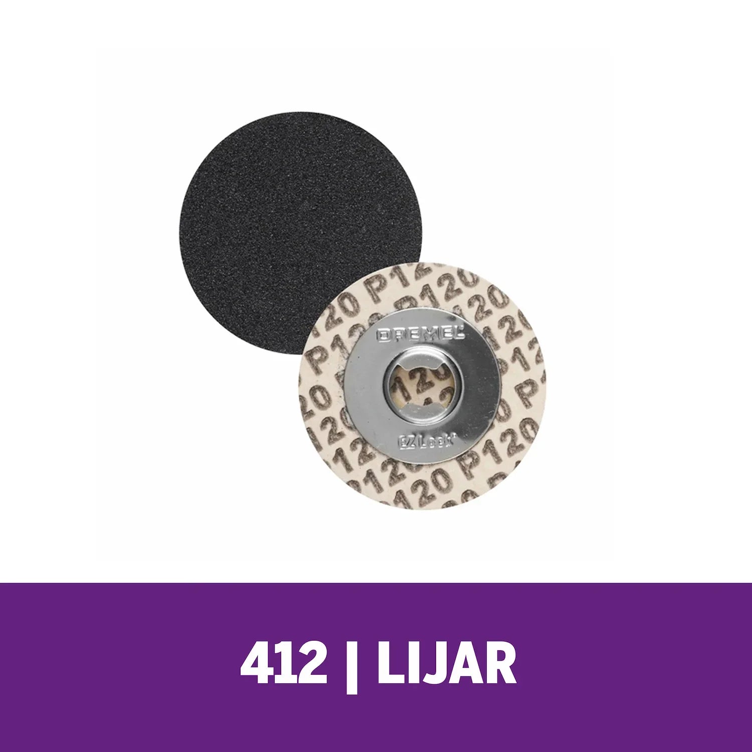 Disco De Lija De 19,1mm De Grano Medio Para Madera y Remoción De Pintura (Modelo 412) Dremel
