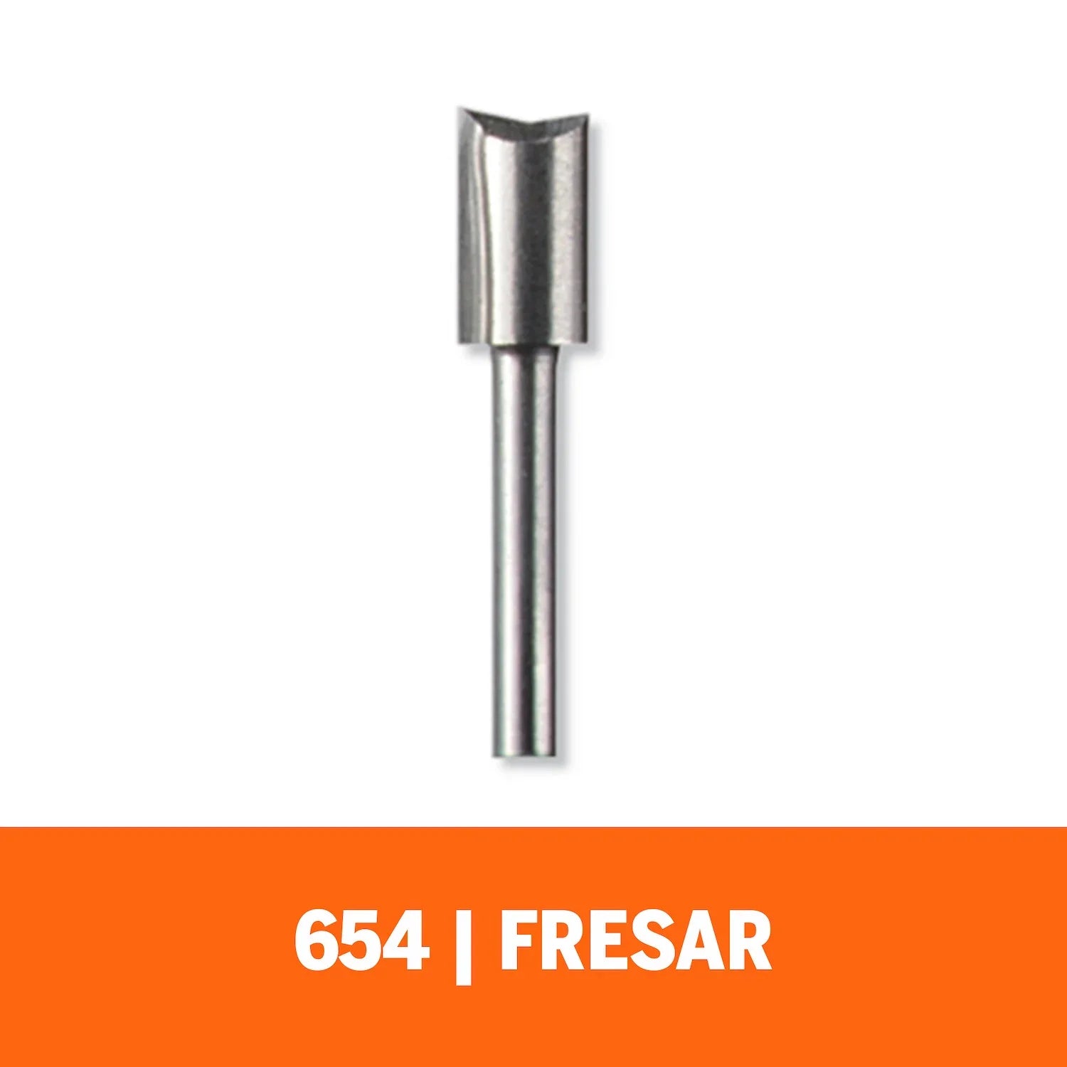 Fresa Recta De 6,4mm Para Madera Para Acoples De Fresadora (Modelo 654) Dremel