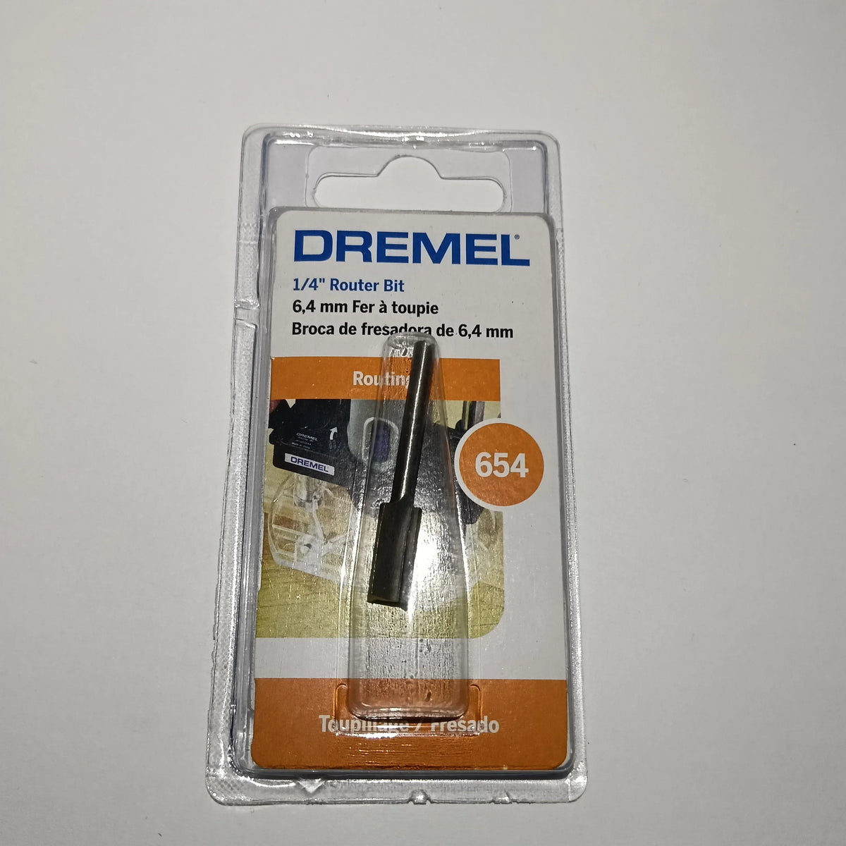 Punta 1/4"CORTES Rectos MODELO-654 ROUTER MADERA