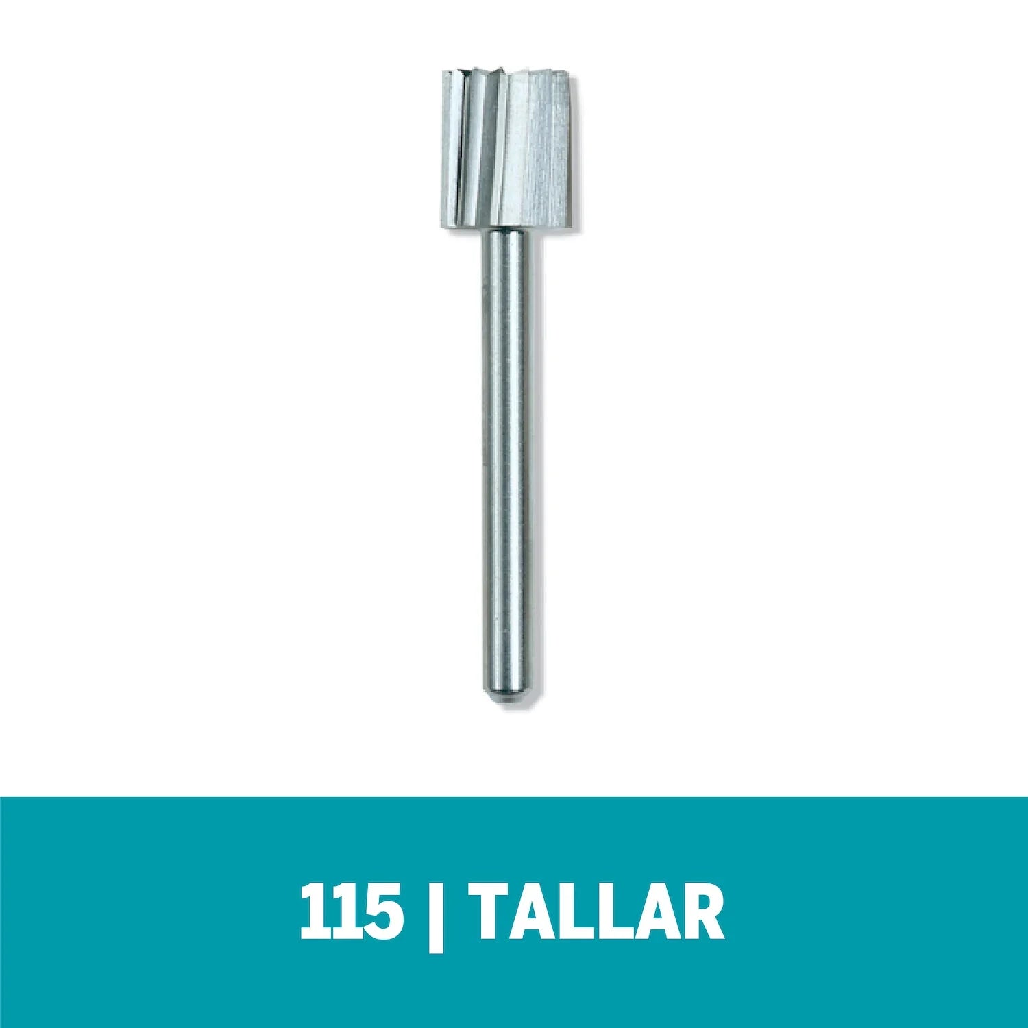 Fresa De Tallado De Punta Cuadrada De 7,9mm Para Madera, Metal, Cuero, Plástico, Goma y Cartón (Modelo 115) Dremel
