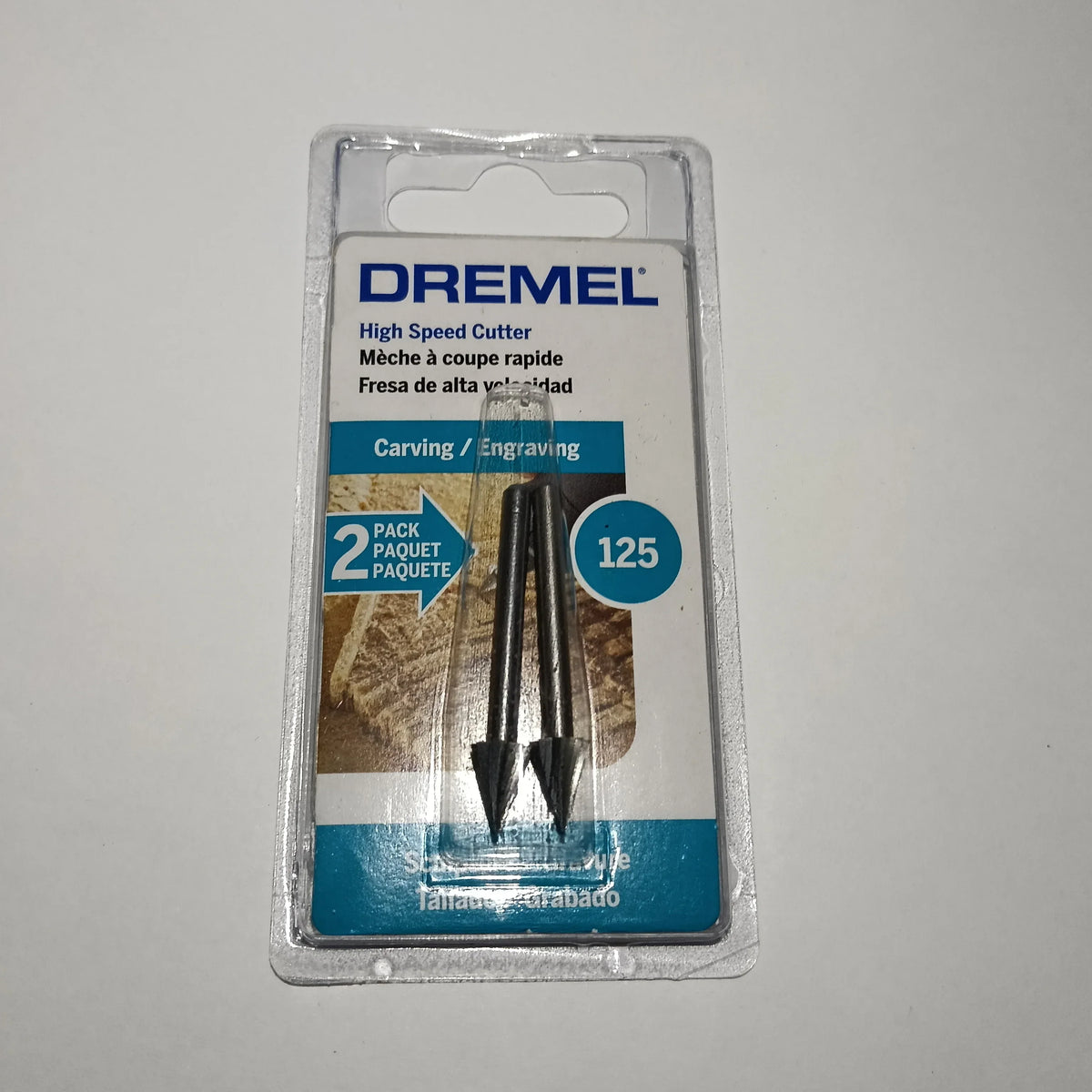 Fresa Alta Velocidad 1/4" MADERA, PLÁSTICO, Metal 2PZ GRABAR