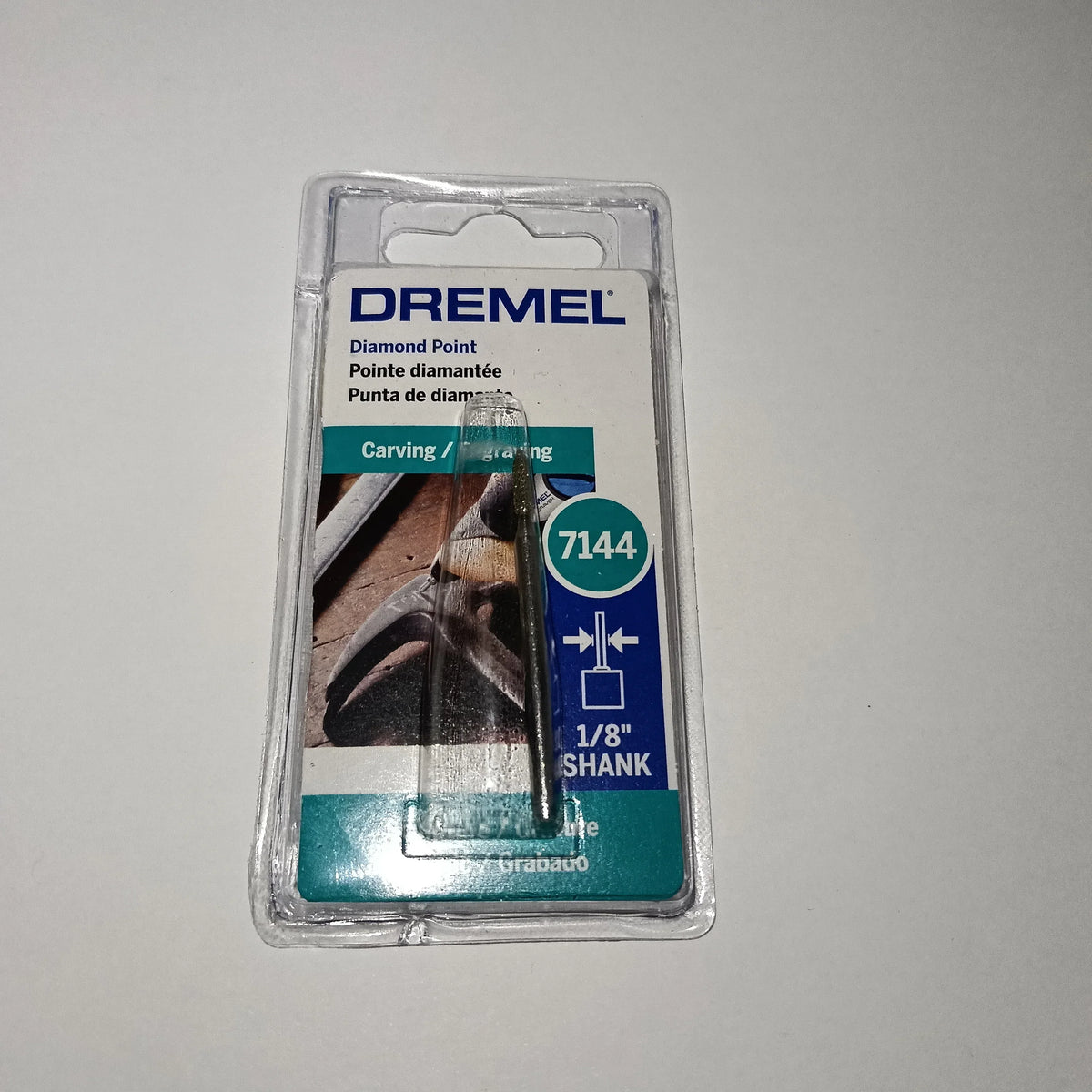 Punta DIAMANTE3/32"MAT.DUROS-DETALLES Finos TALLAR GRABAR