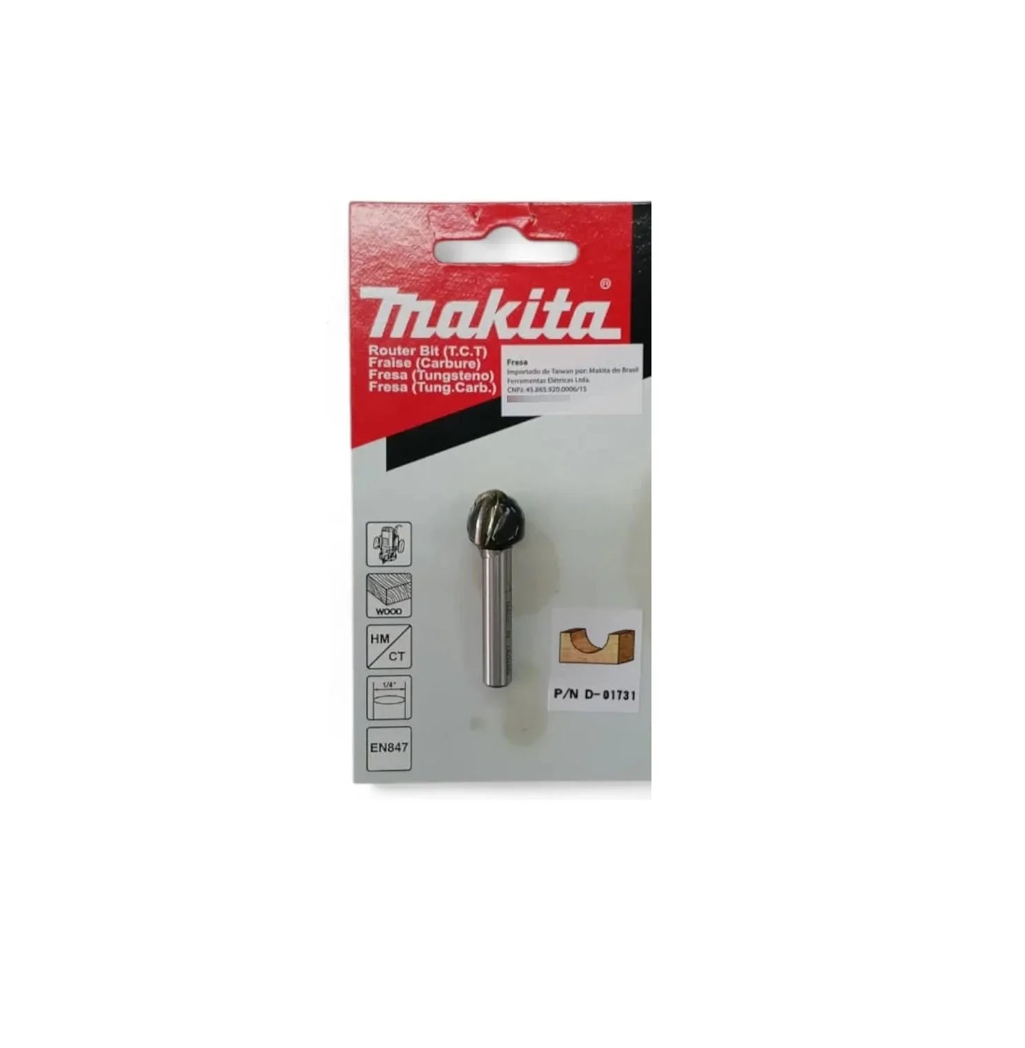 Fresa Media Caña 1/4" X 1/2"