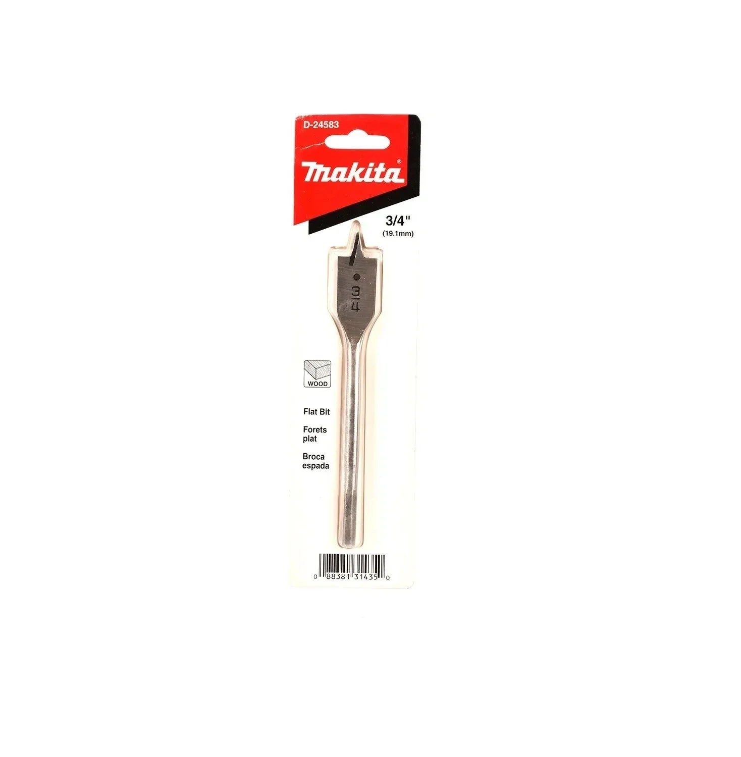 Broca Plana 3/4" X6"