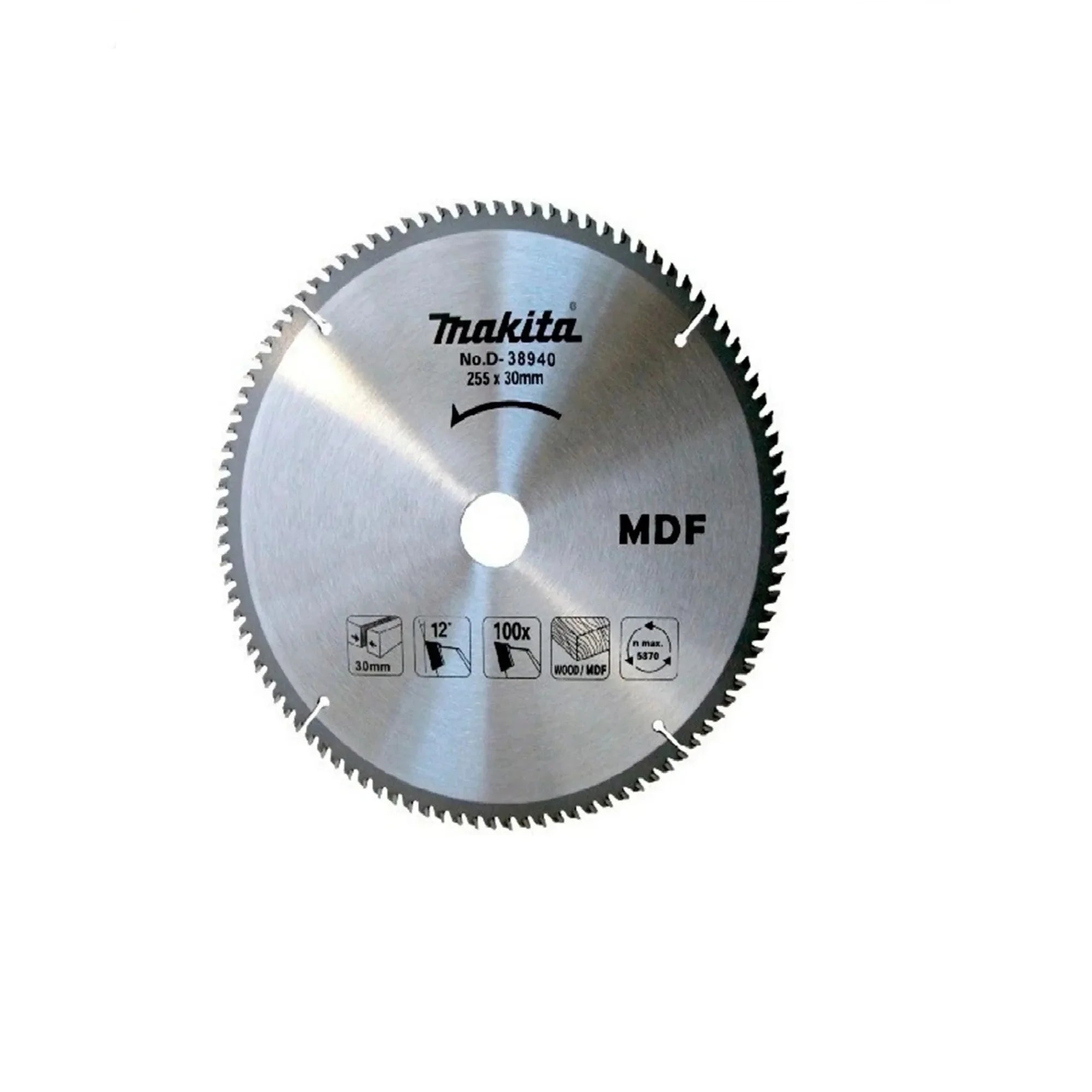 Hoja De Sierra Circular 10" X 100 D Corte Mdf 1 3/16" C/REDUCTOR A 5/8"