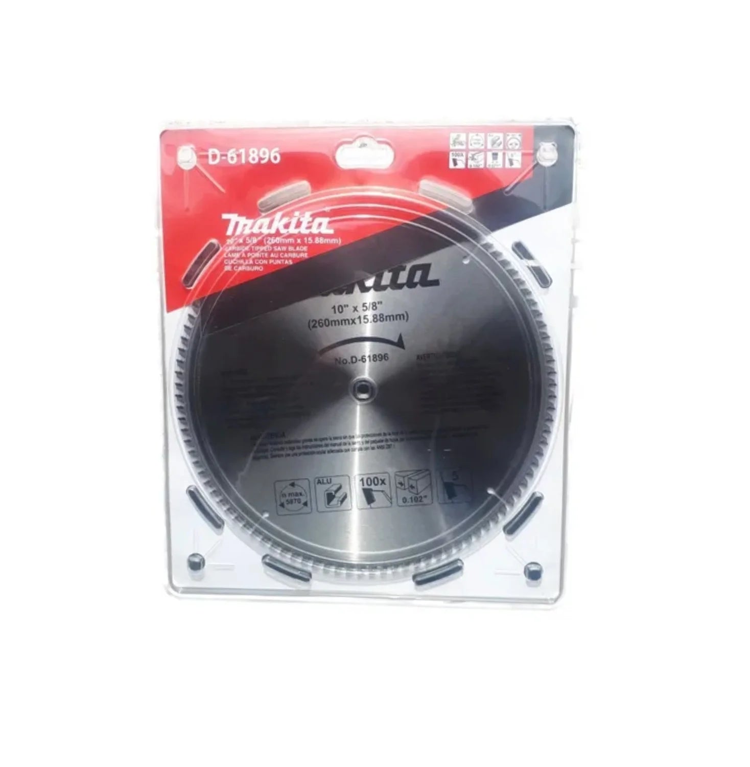 Disco De Sierra 10” X 100 Dientes P/ALUM.