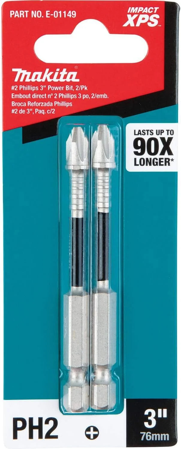 Impact Xps #2 Phillips 3" Power Bit 2/PK