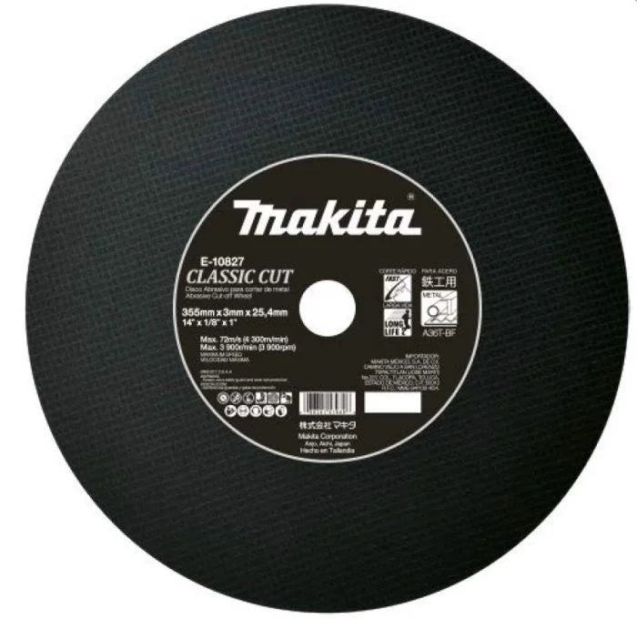 Disco De Corte Abrasivo 14" (classic cut) Negro