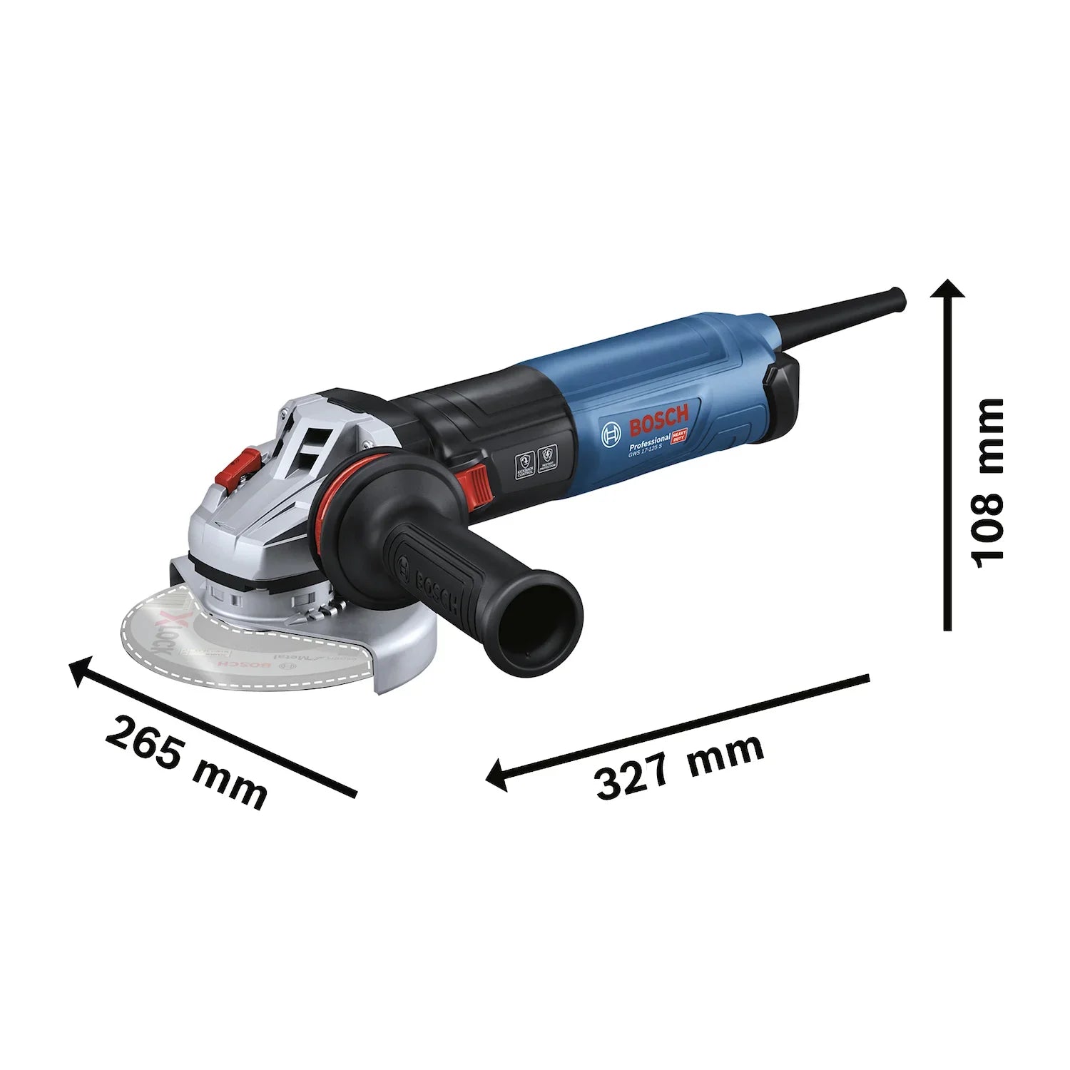 Esmeril angular 5" Bosch GWS 17-125 S 1700W 127V