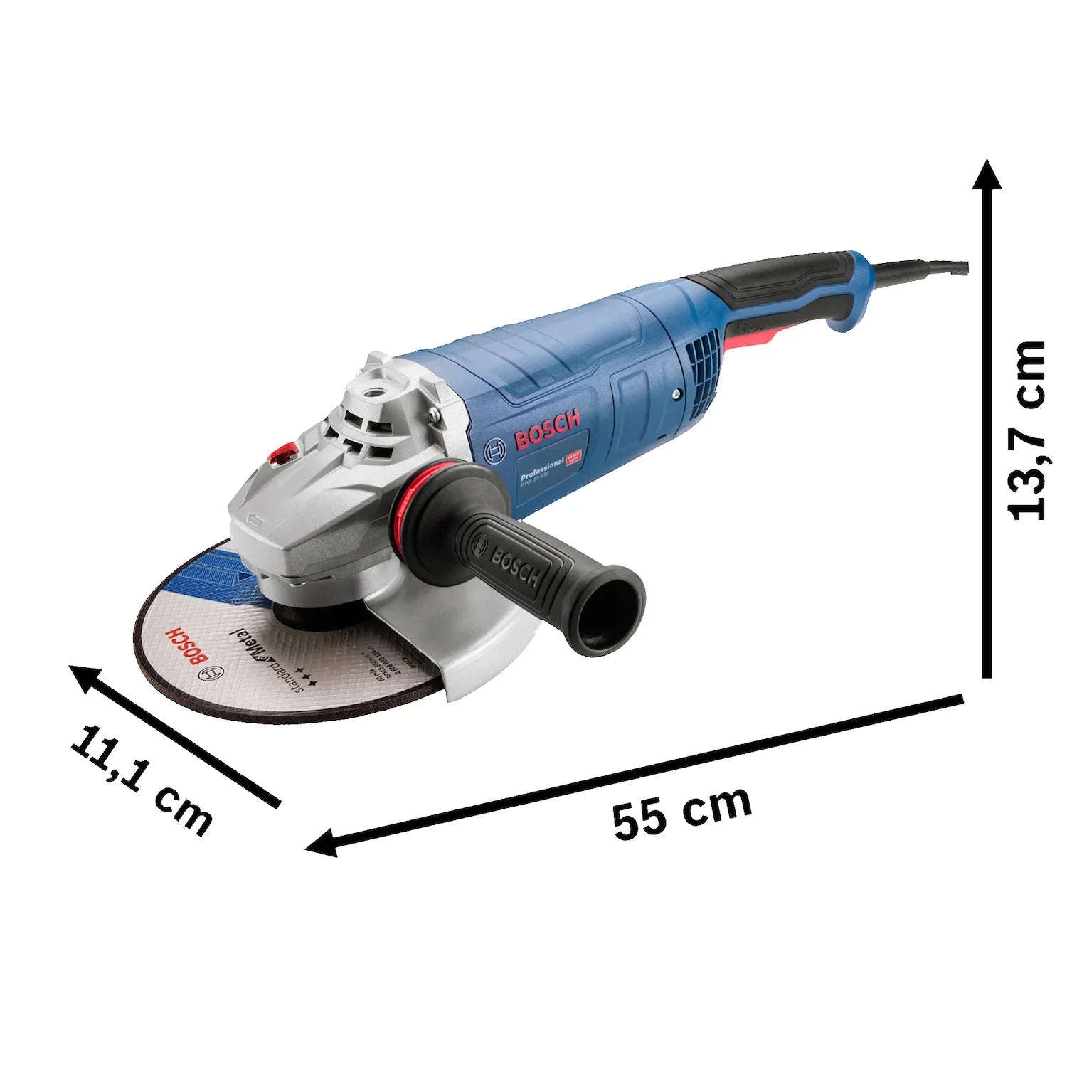 Esmeril de 9" Bosch GWS 25-230 VULCANO 2500W 127V