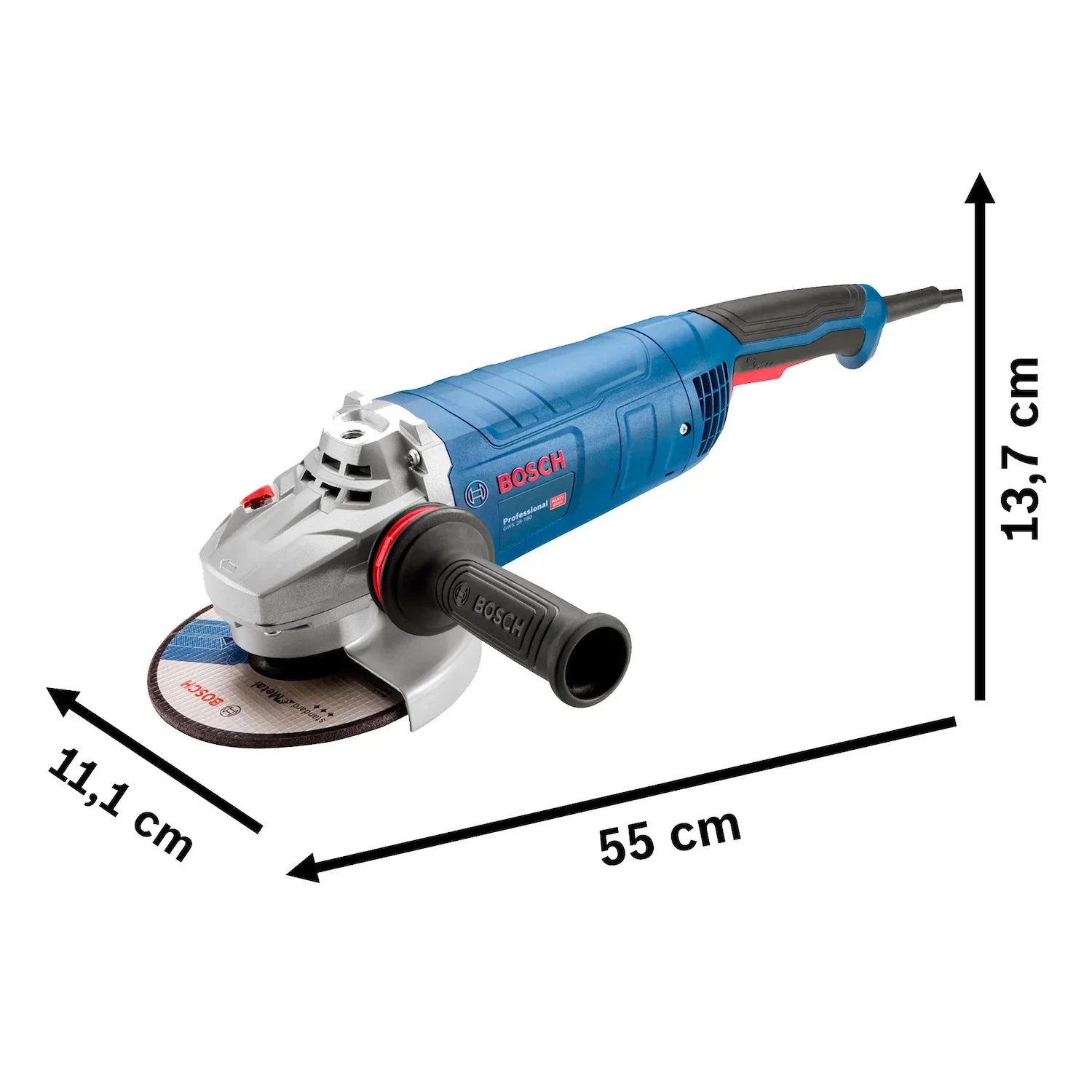 Esmeril angular de 9" Bosch GWS 28-230 VULCANO 2800W 127V