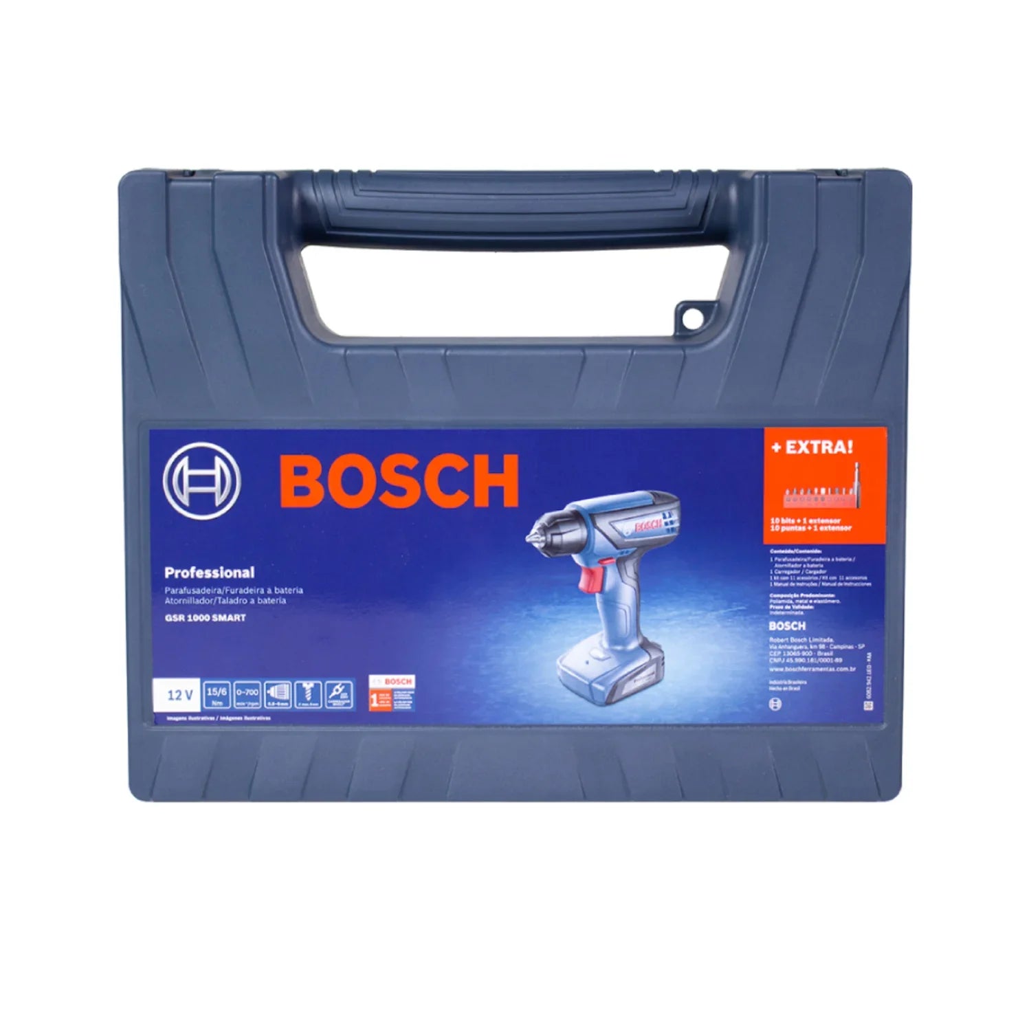 Taladro Atornillador Inalámbrico Bosch GSR 1000 Smart 12V maletín