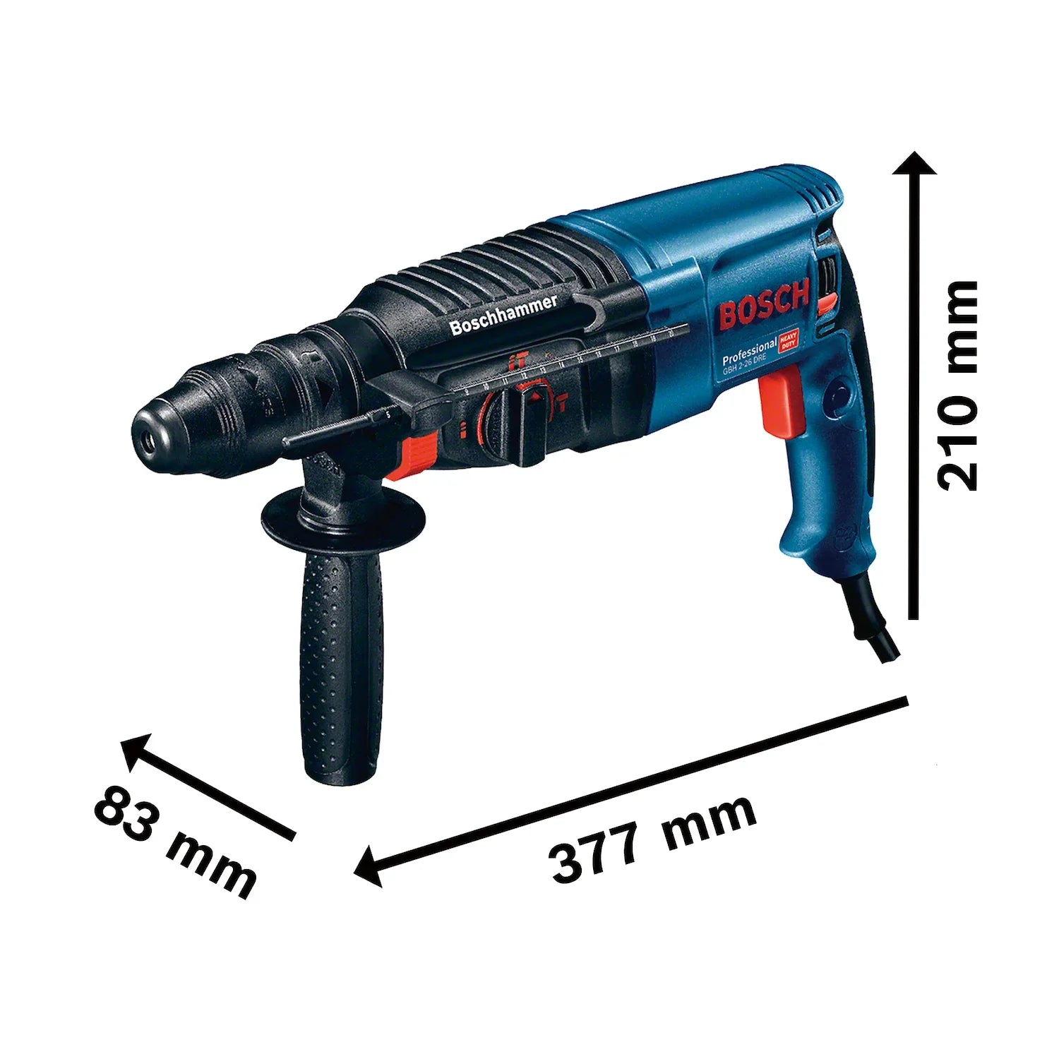 Martillo Perforador Bosch GBH 2-26 DRE 800W 127V