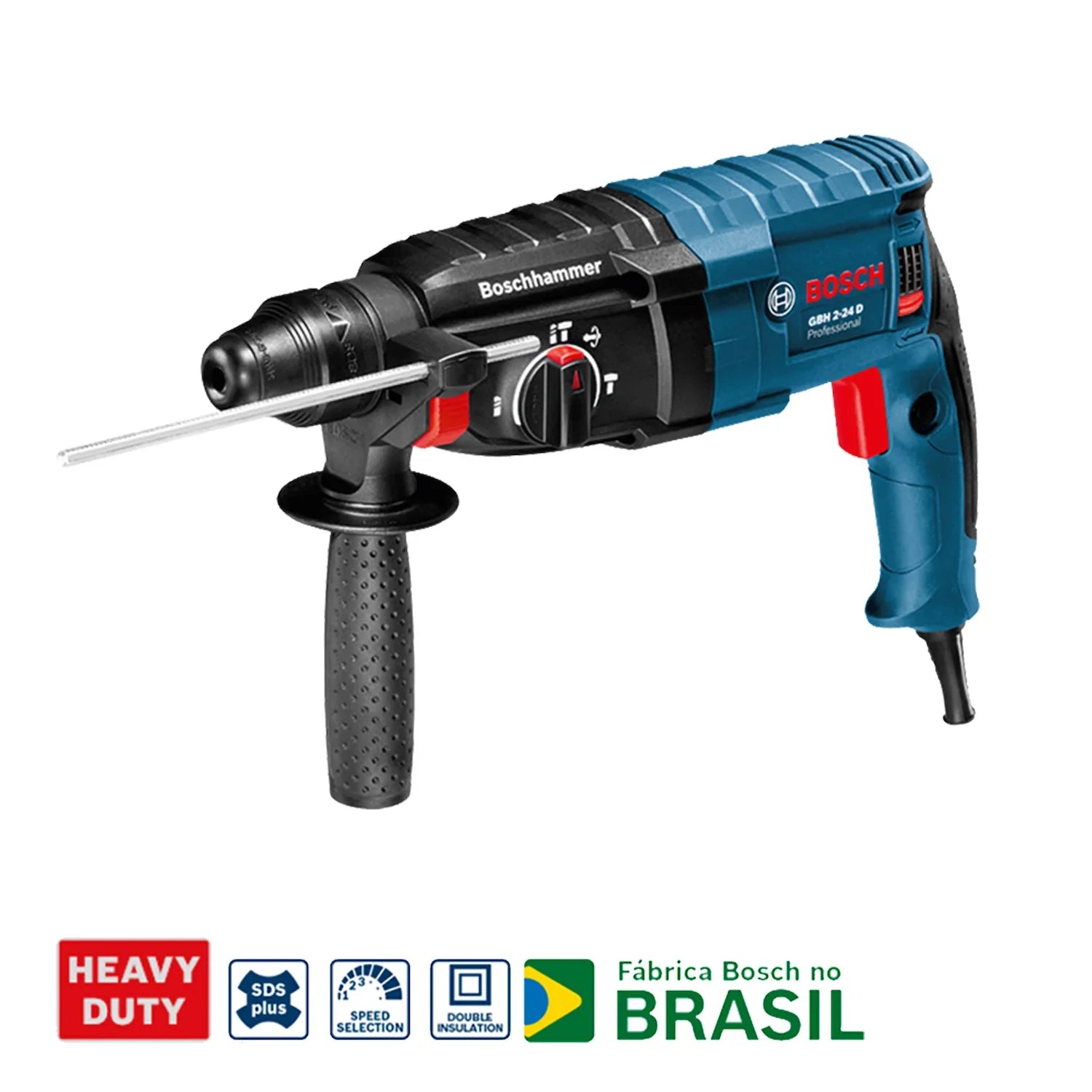 Martillo Perforador Bosch GBH 2-24 D 820W 127V en maletín