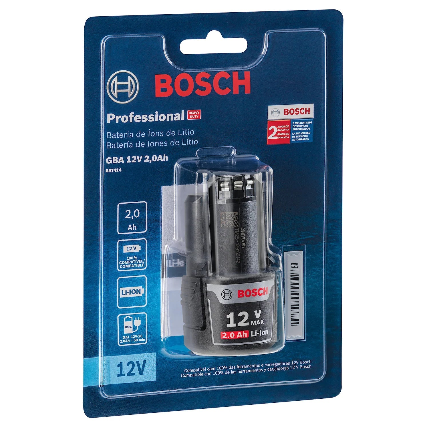 Batería de iones de litio 12V Bosch GBA 12V 2,0 Ah