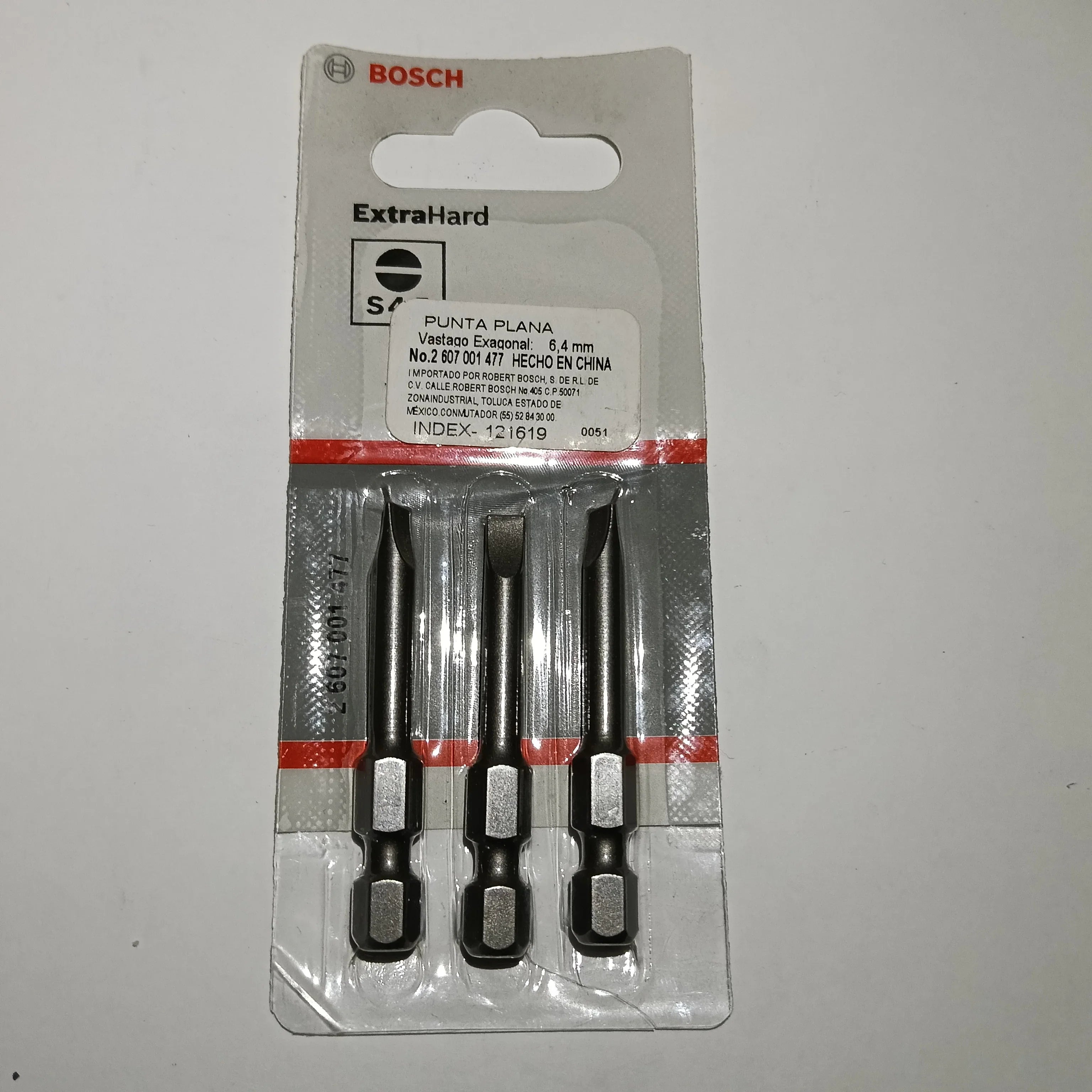 Punta Plana 0.6x4.5mmx2"(3pz) ATORNILLADOR