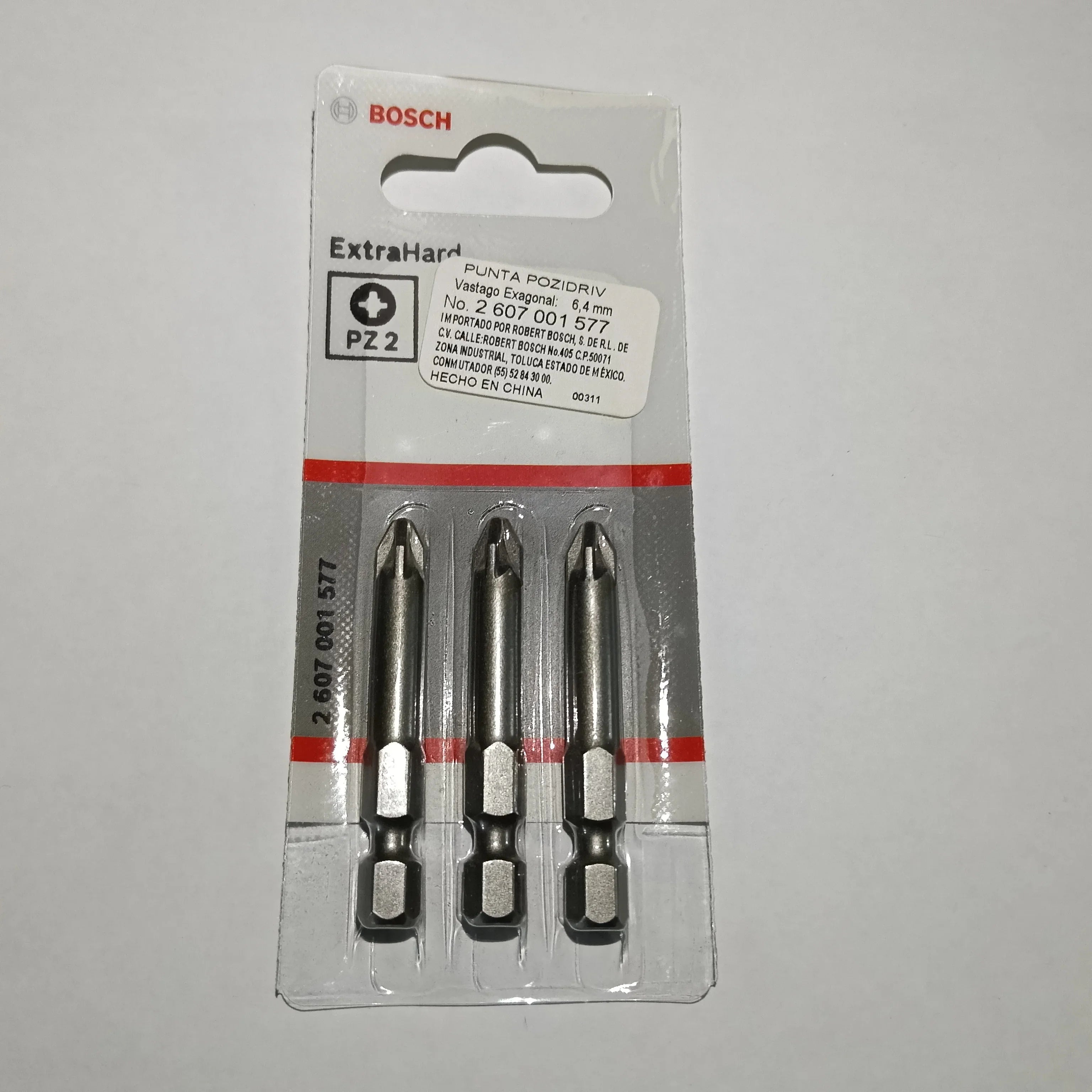 Punta Pozidriv No.2x2(3pz) ATORNILLADOR