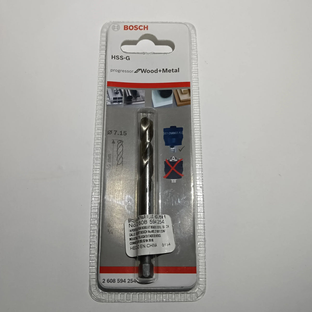 Broca Piloto Progressor HSS-G1/4" PILOTO MADERA/METAL