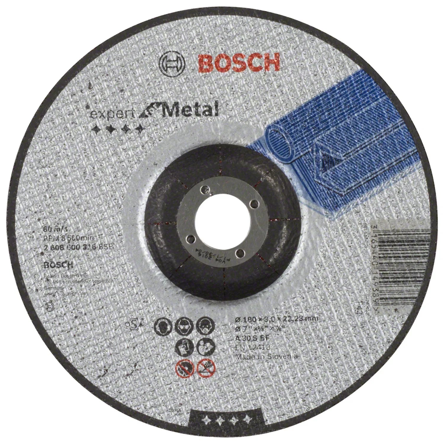 Disco de corte Bosch Expert for Metal ø180x3mm Grano 30