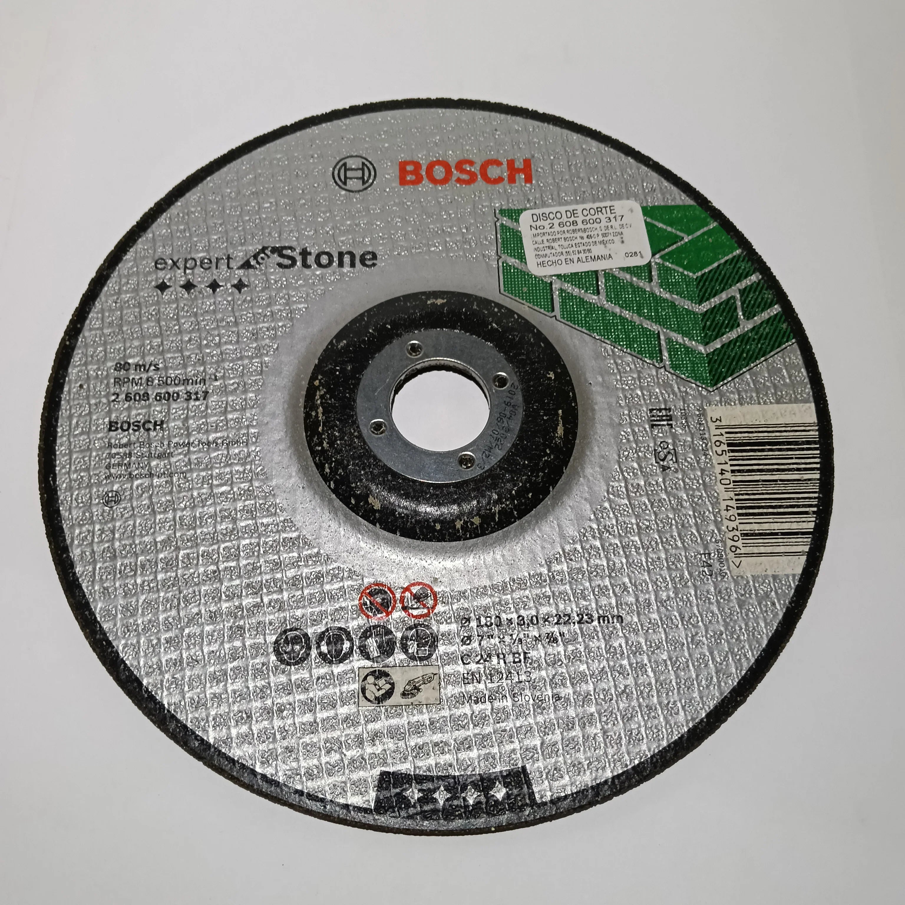 Disco Corte 7"x1/8"x7/8" METAL