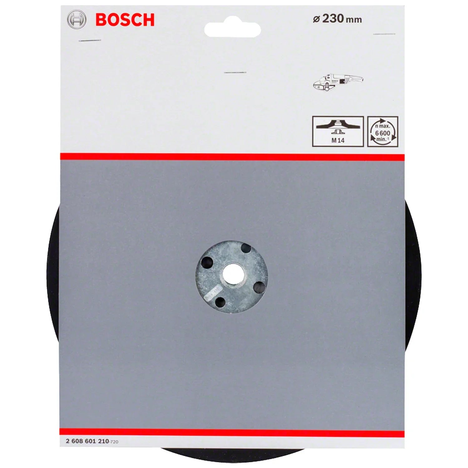 Plato de goma para Esmeril Bosch 230mm M14