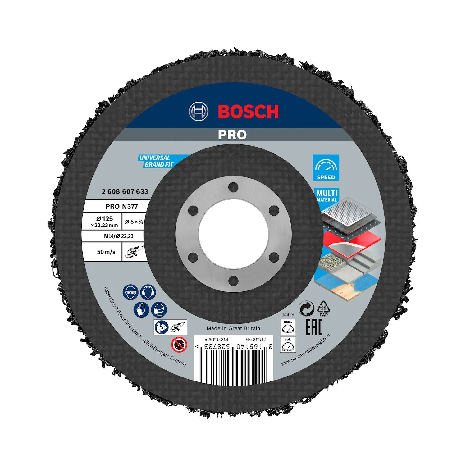 Disco de limpieza Bosch PRO N377 125mm