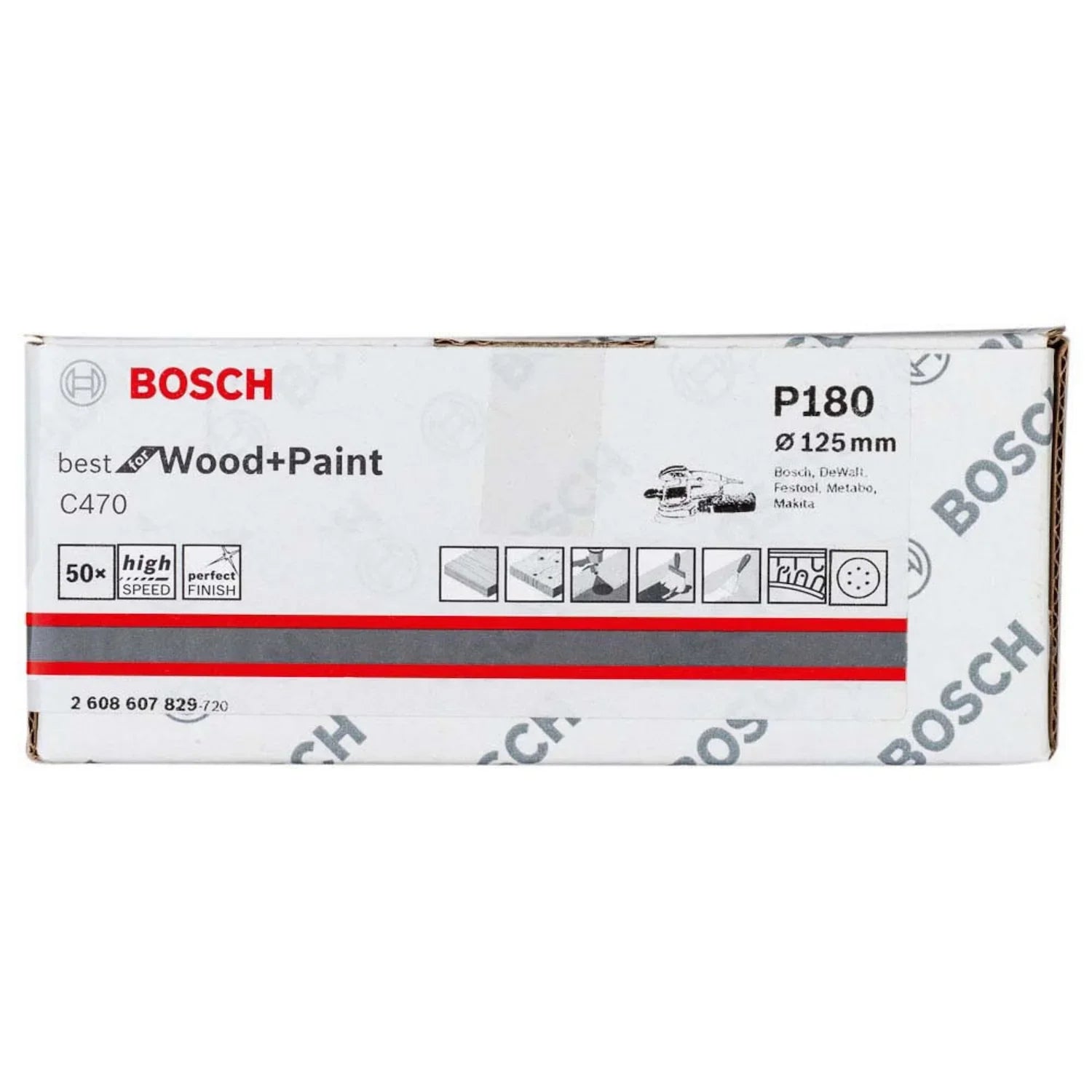 Disco de Lija Bosch C470 Best for Wood&Paint; 125mm G120