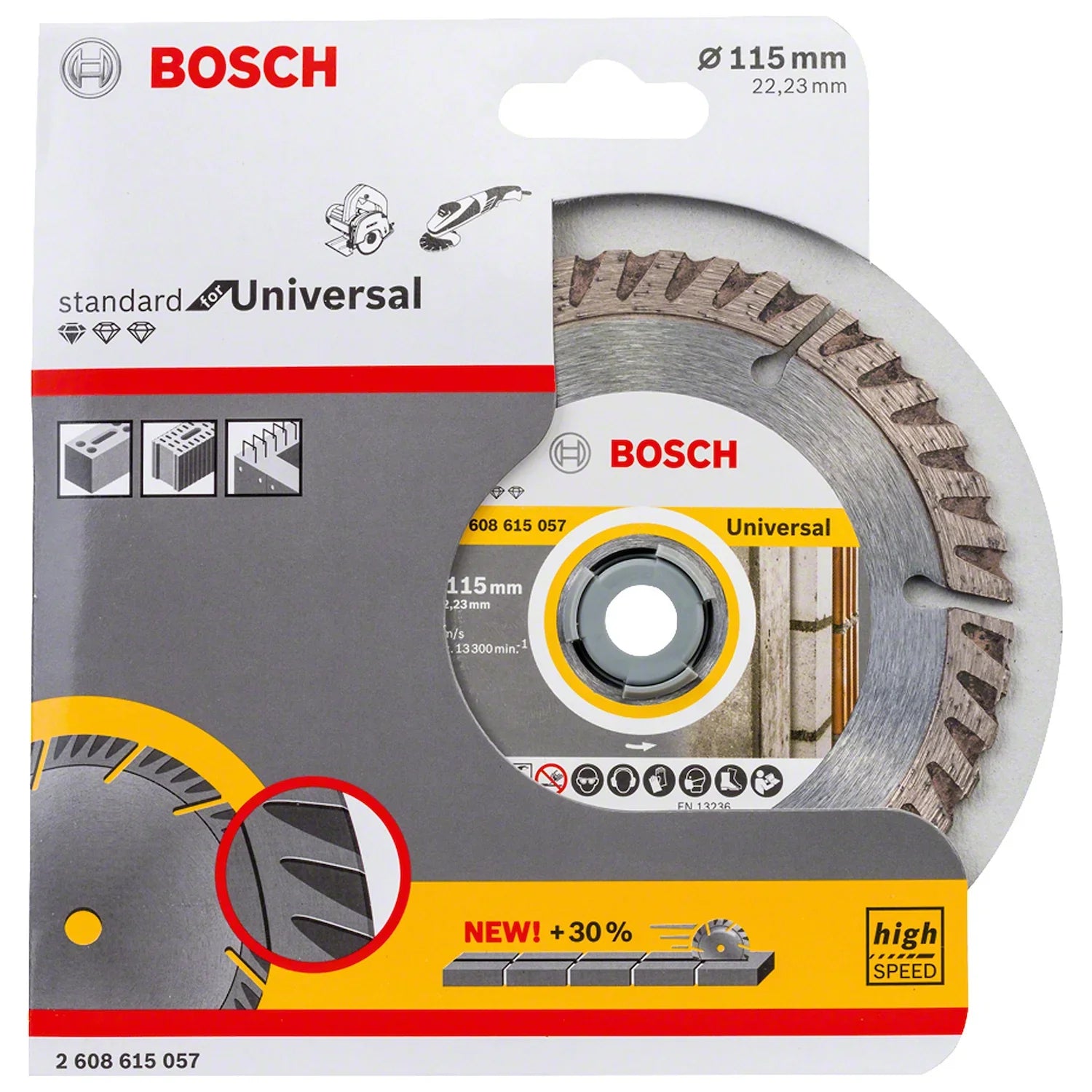 Disco Diamantado Segm Bosch PRO Multi Material 115x22,23mm