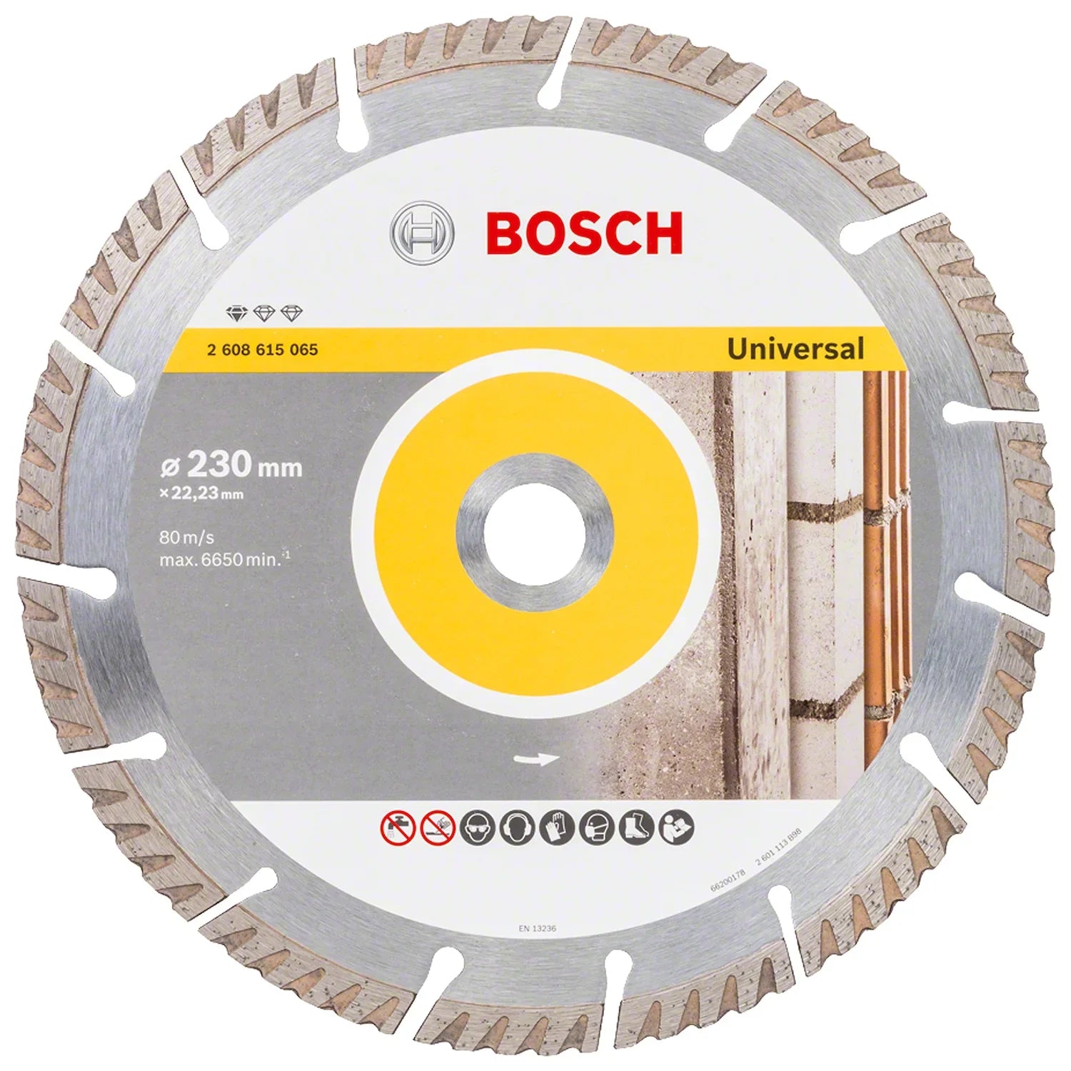 Disco Diamantado Turbo/Segm Bosch PRO MultiMaterial 230x22,23mm