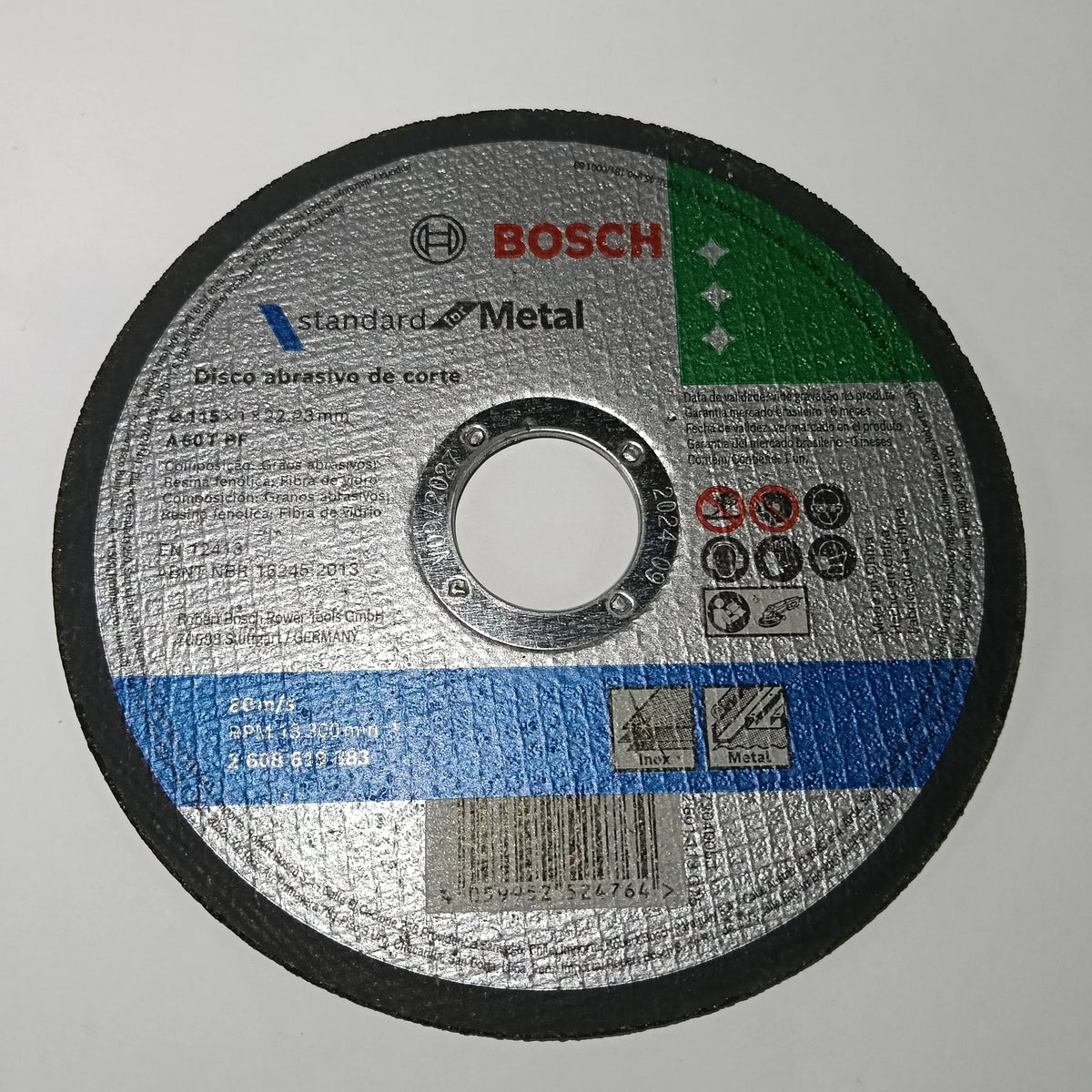 Disco ABR. Corte Standard 4-1/2"x1.0mm METAL CORTE RECTO