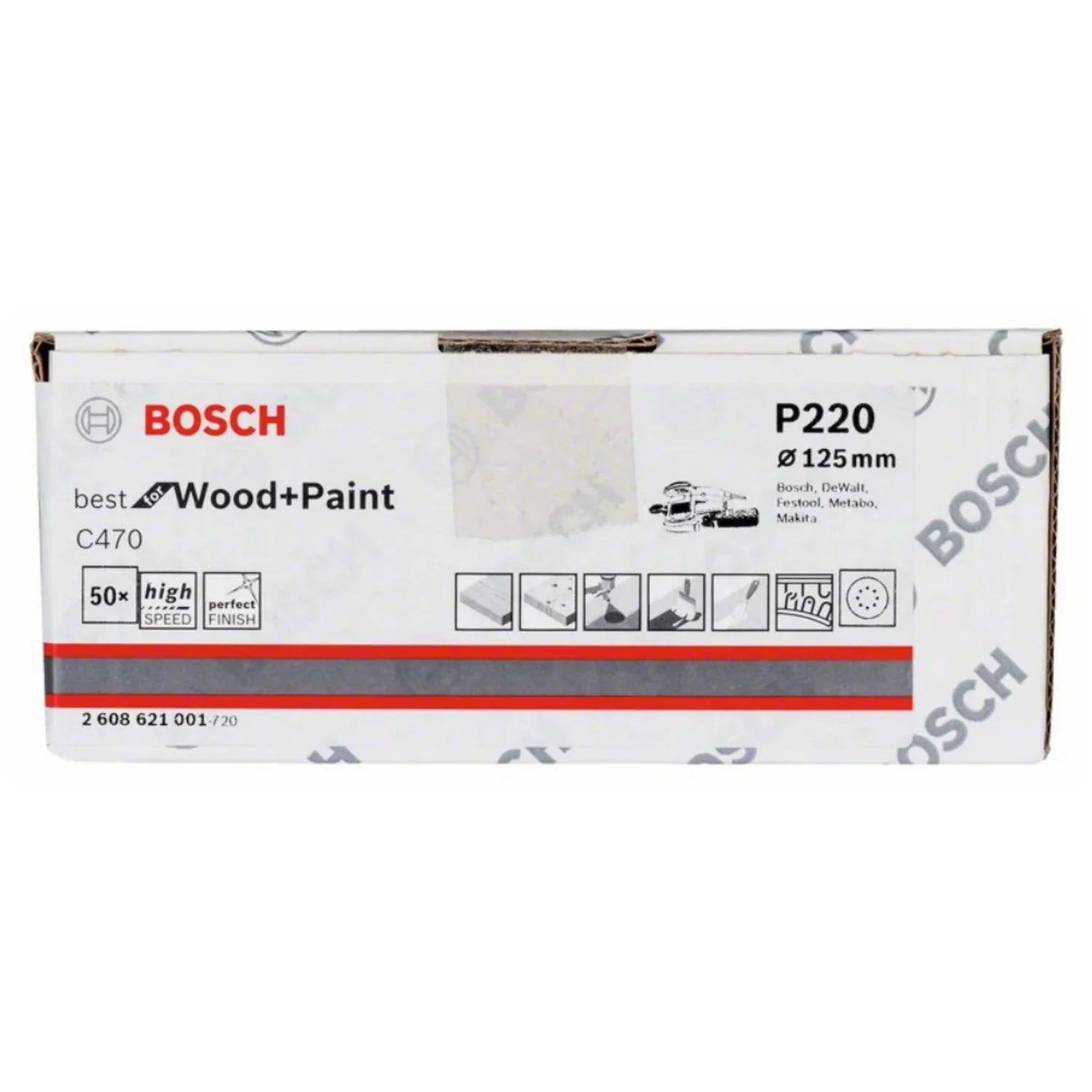 Disco de Lija Bosch C470 Best for Wood&Paint; 125mm G150