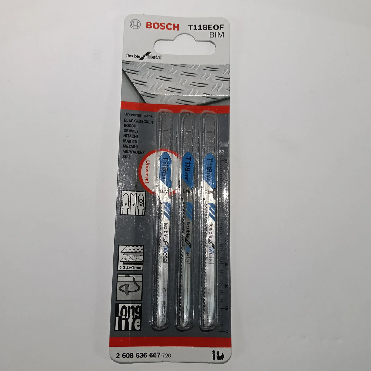 Segueta T118EOF Flexible 3pz. METAL