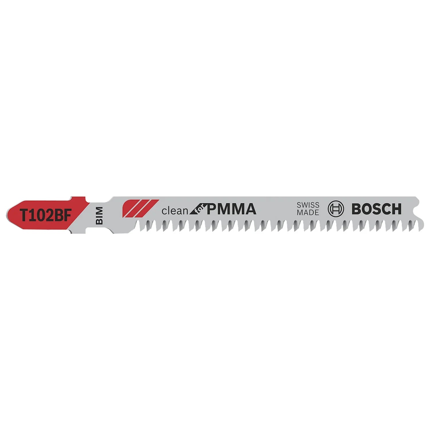 Segueta T102BF Bosch Clean for Hard plastics(PPMA) 3un