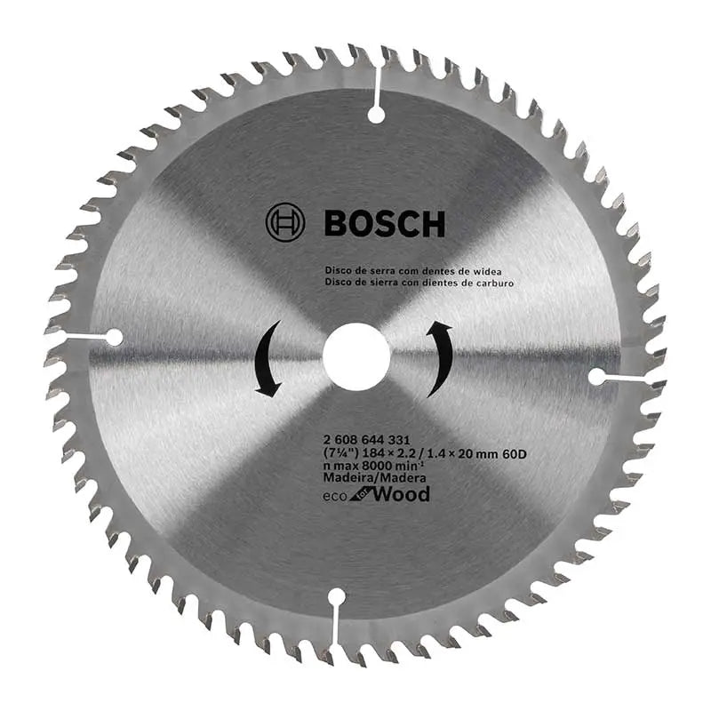 Sierra Circular Portatil Eco 7 1/4" MADERA 60 DIENTES