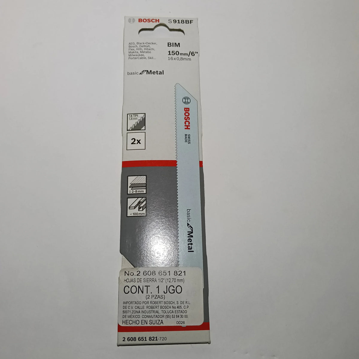 S918BF Bim 150mm, Básica 5-100mm, Tpi 14 METAL SEMIGRUESA