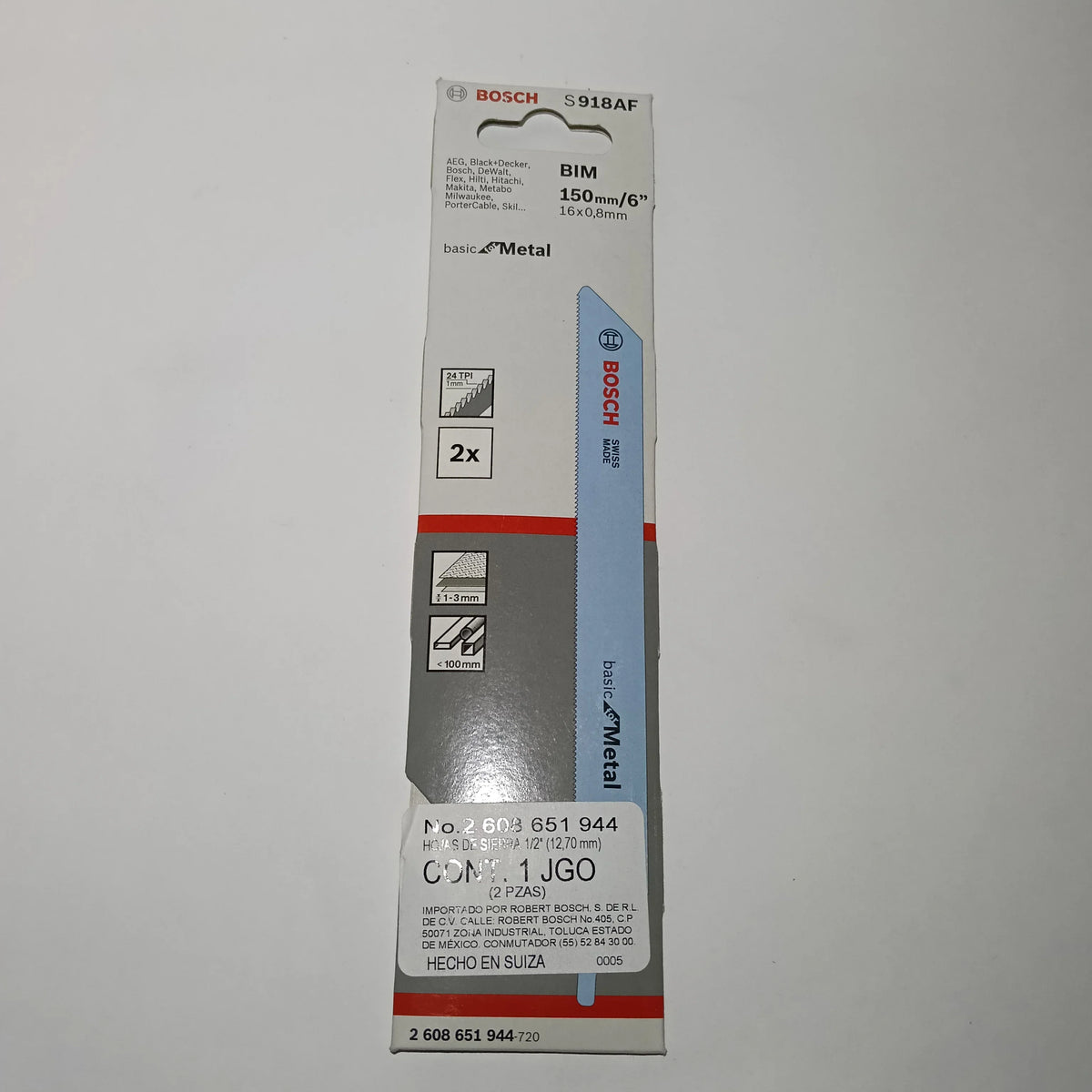 S918AF Bim 150mm, Básica 5-100mm, Tpi 24 M 5PZAS METAL