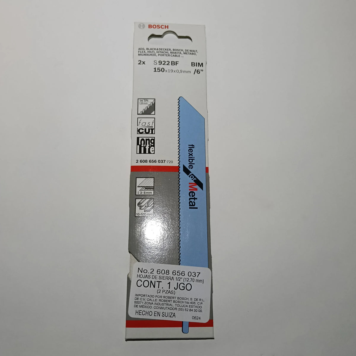 S922BF Bim 150mm Corte Rápido (3-8mm) METAL